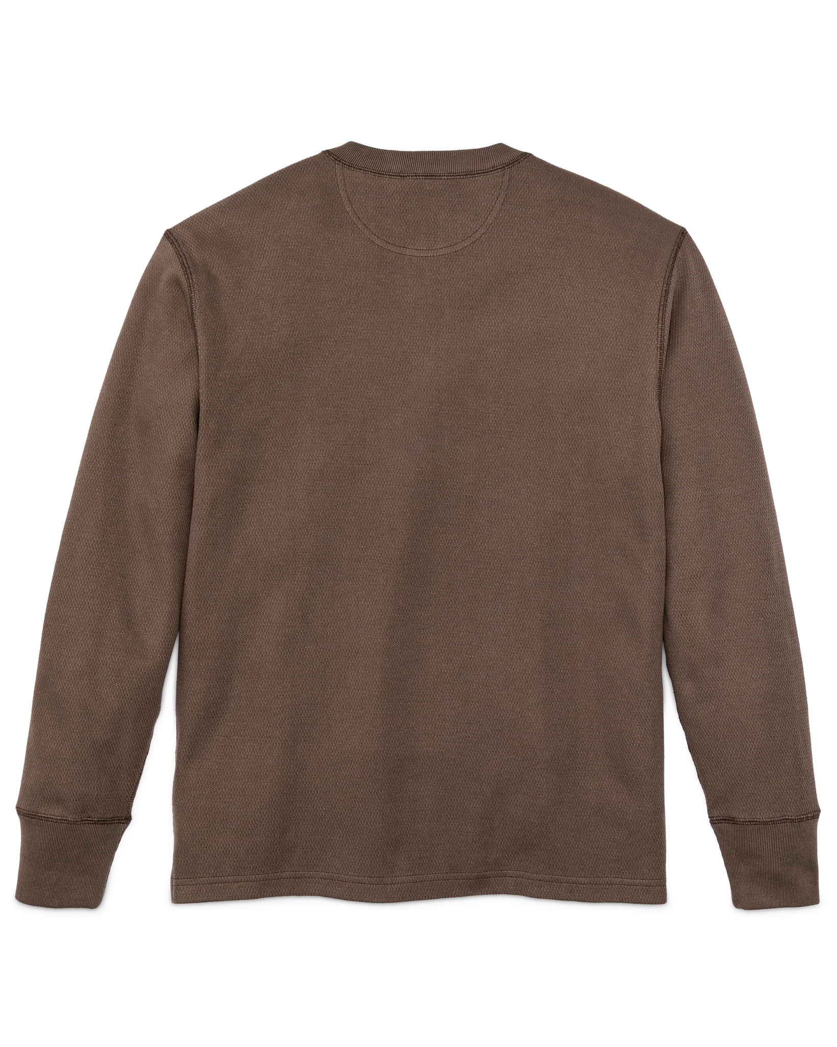 Filson - Waffle Knit Henley in Brown