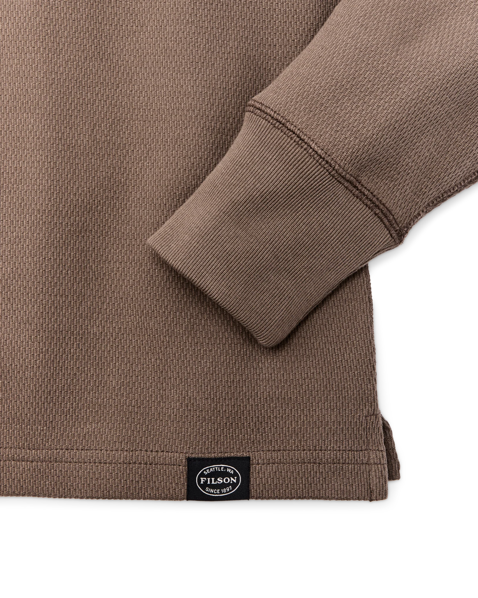 Filson - Waffle Knit Henley in Brown