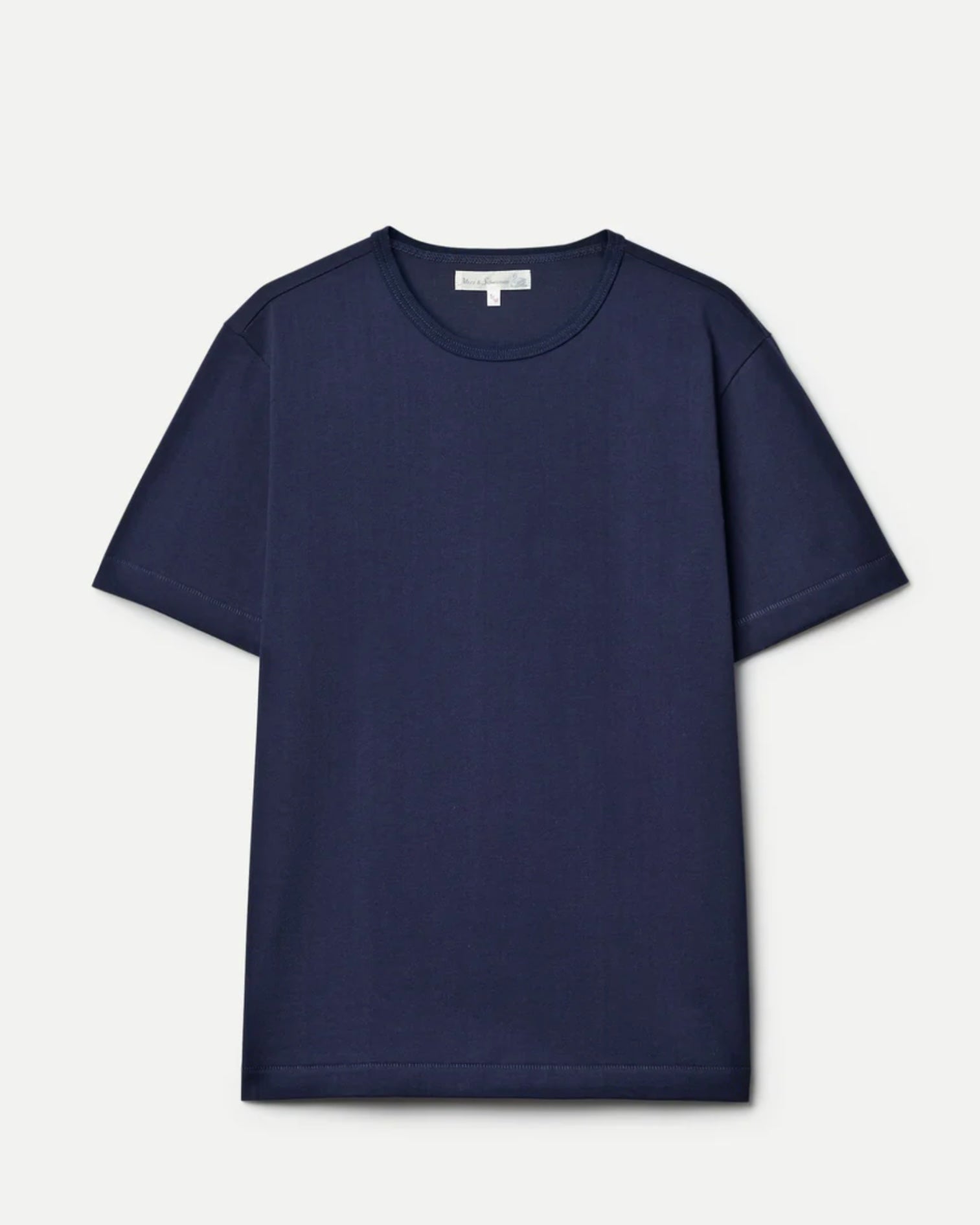 Merz b. Schwanen - 2M15 Vintage Machine Refined Classic Fit T-Shirt in Ink Blue