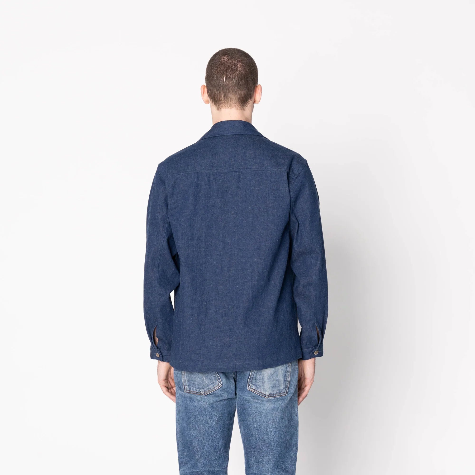 Naked & Famous - Work Shirt in 9.7oz 2/1 Nep Denim