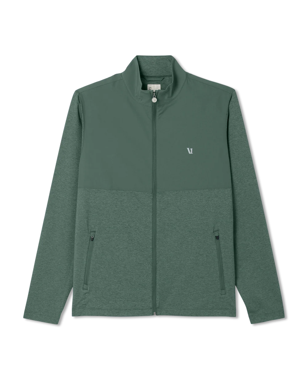 Vuori - Sunday Element Track Jacket in Agate Green Heather