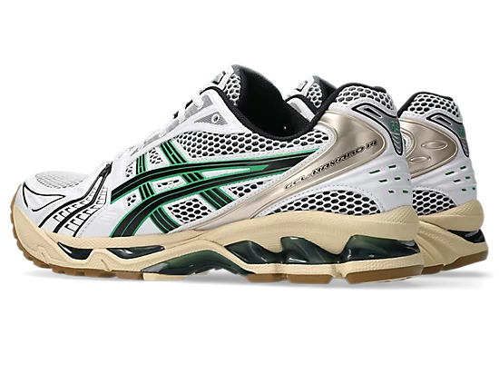 Asics - GEL-Kayano 14 in White/Hinoki Beige