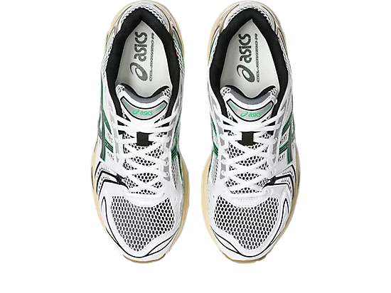 Asics - GEL-Kayano 14 in White/Hinoki Beige