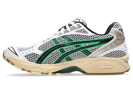 Asics - GEL-Kayano 14 in White/Hinoki Beige