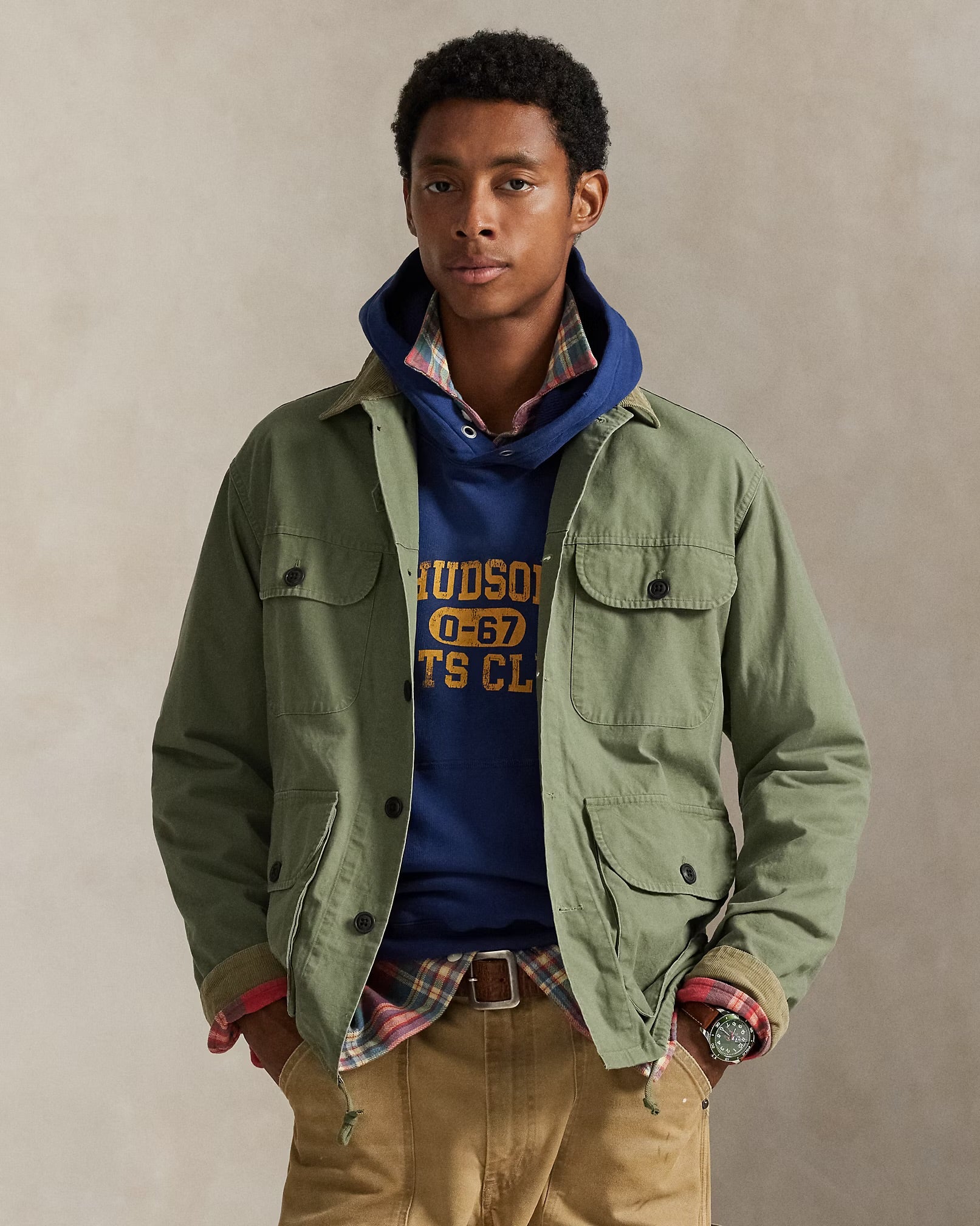 Polo Ralph Lauren - Cotton Canvas Overshirt in Olive