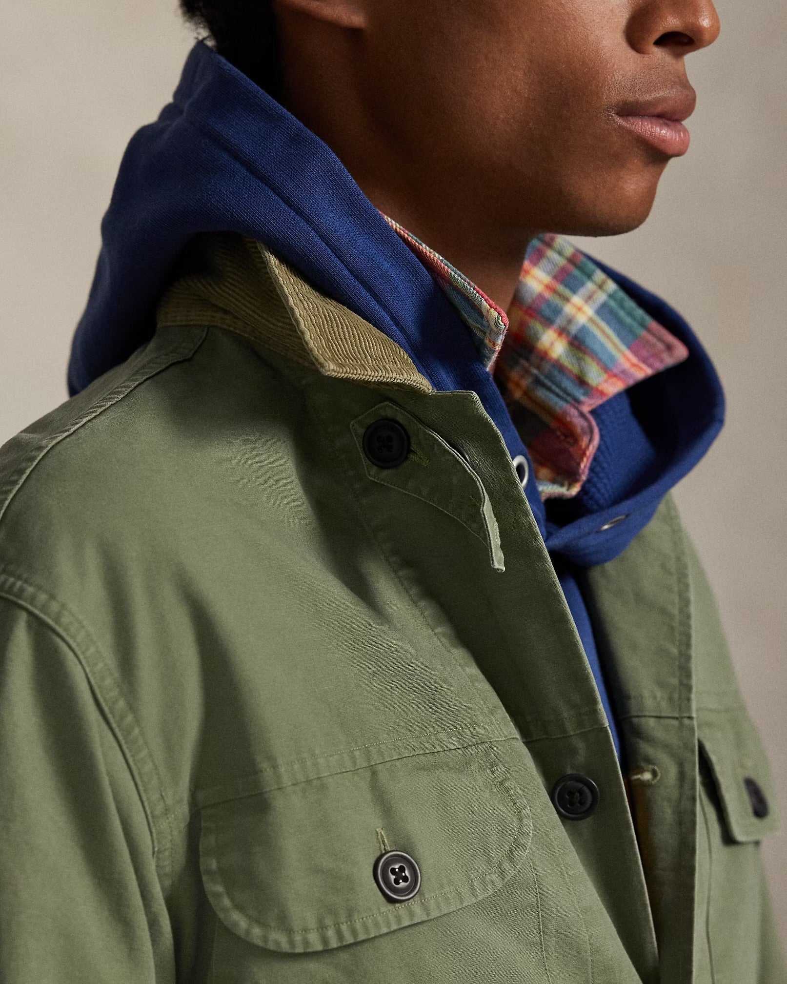 Polo Ralph Lauren - Cotton Canvas Overshirt in Olive
