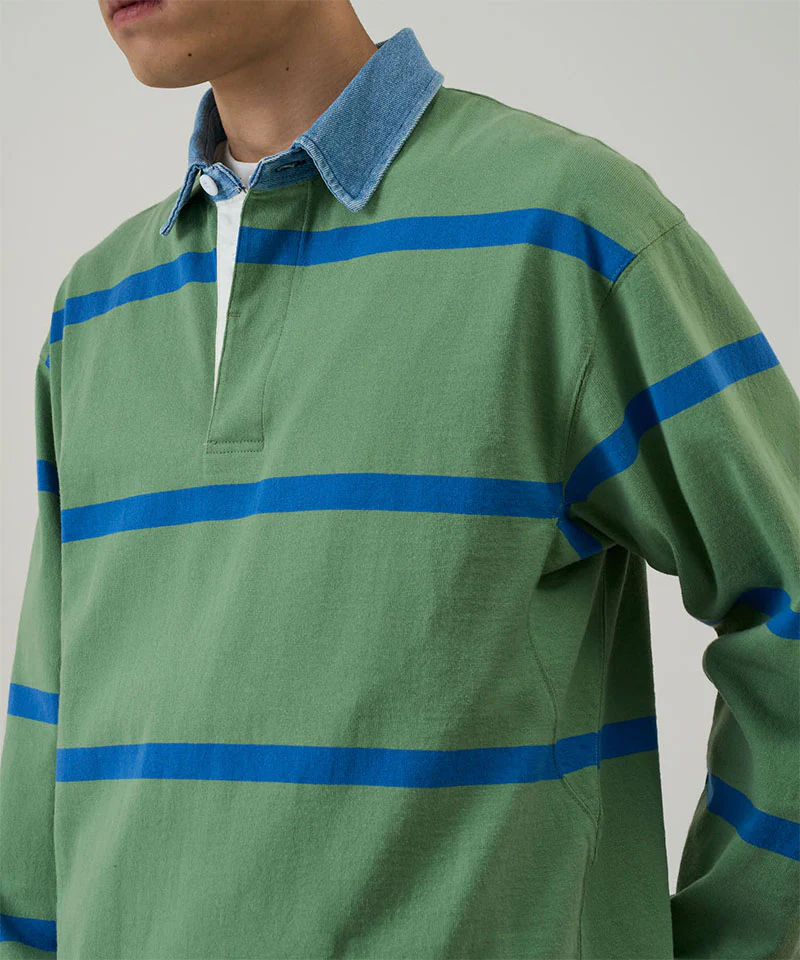 Gramicci - Langdon Rugby Shirt Olive/Blue