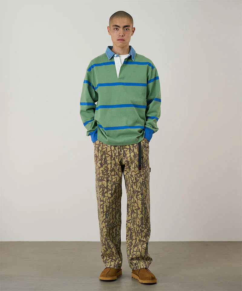 Gramicci - Langdon Rugby Shirt Olive/Blue