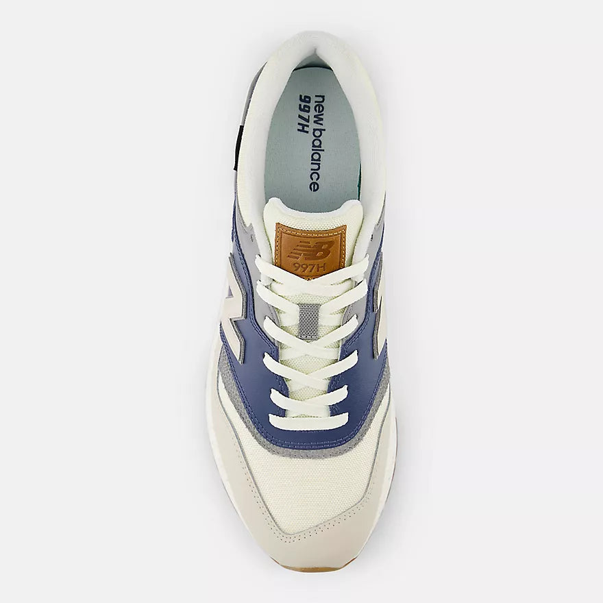 New Balance- 997HZO White with sea salt and vintage indigo