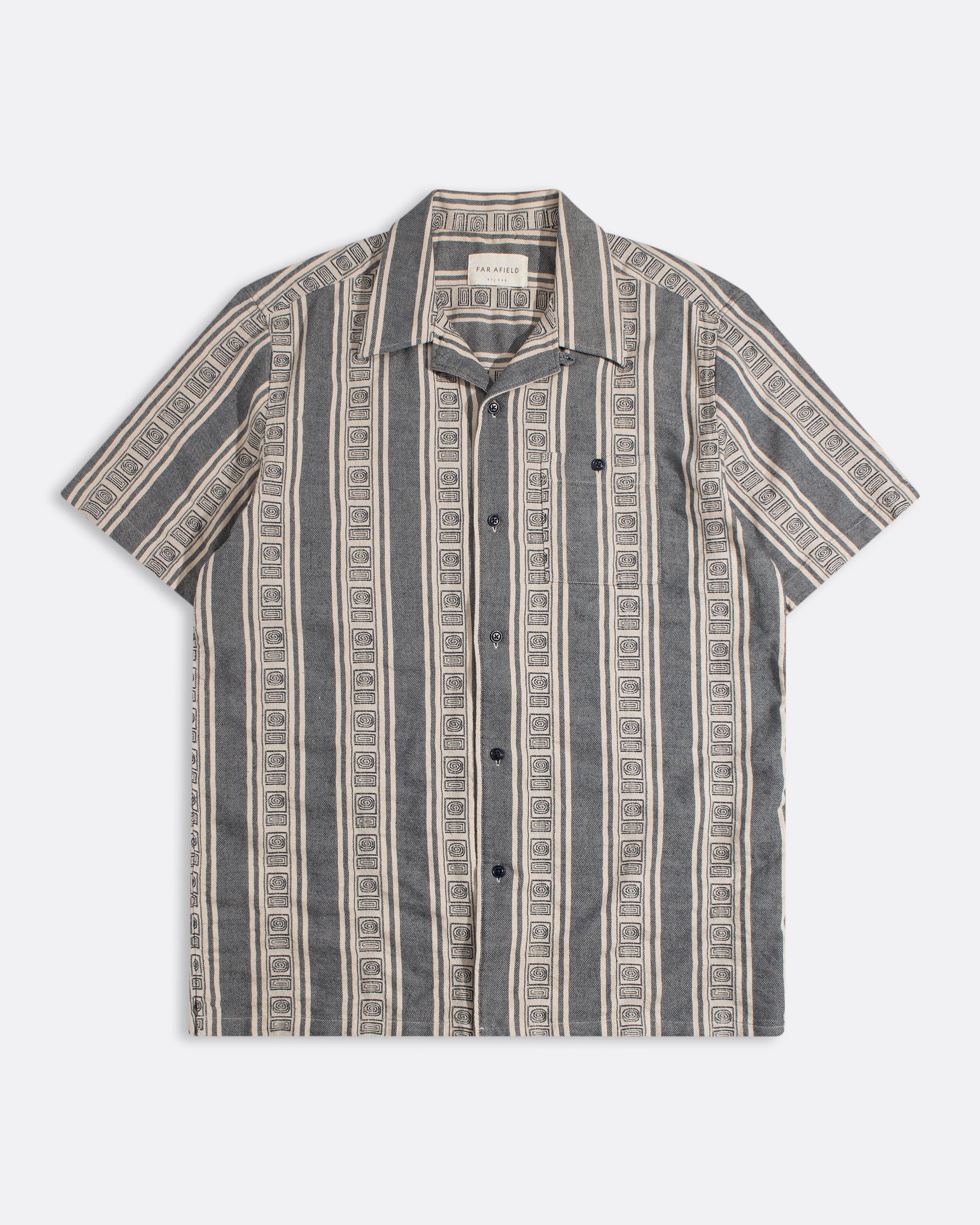 Far Afield - Selleck Shirt in Stereo Stripe