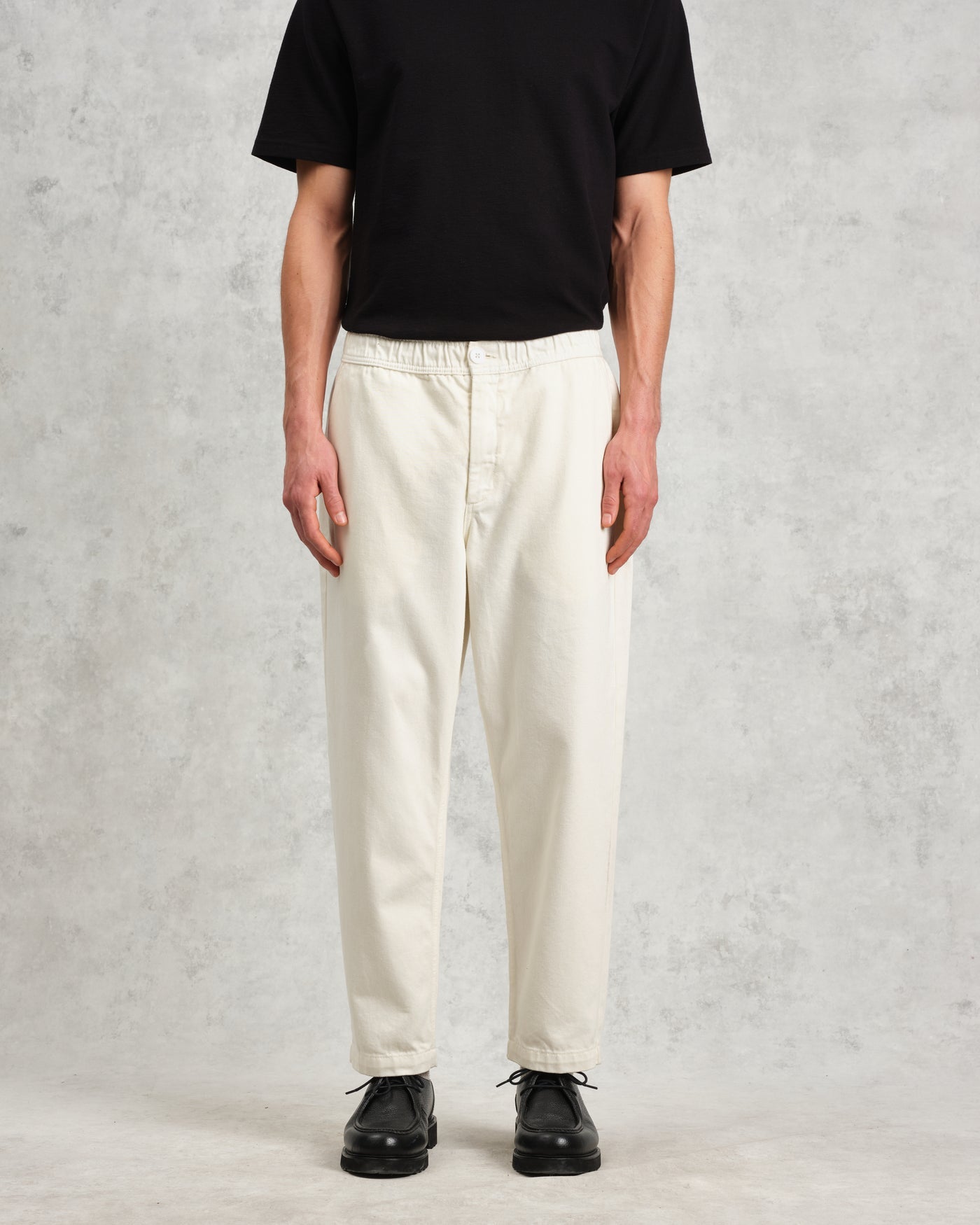 Wax London - Kurt Trouser in Off White Organic Cotton