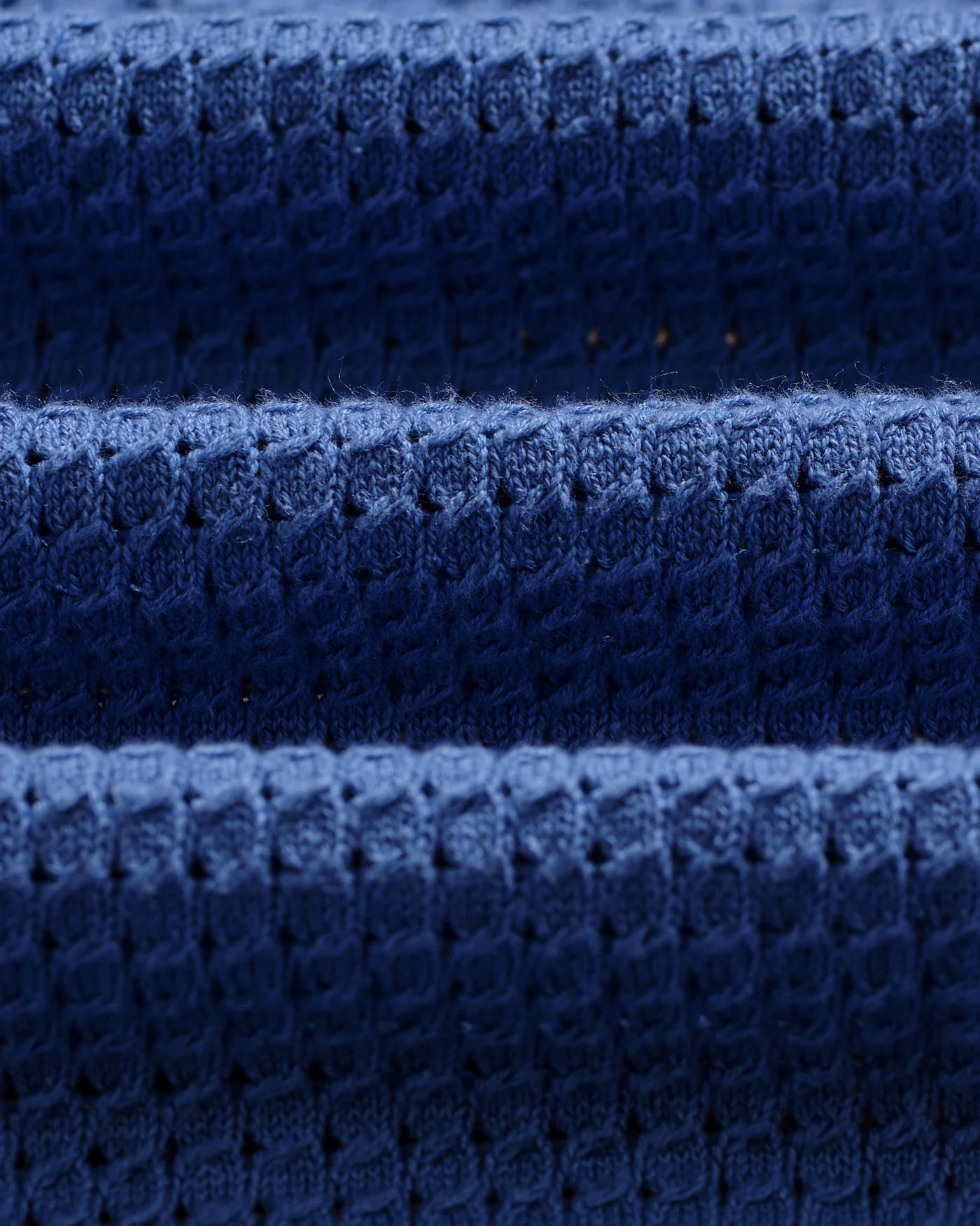 Wax London - Belle Tipped Pointelle Polo Shirt in Blue