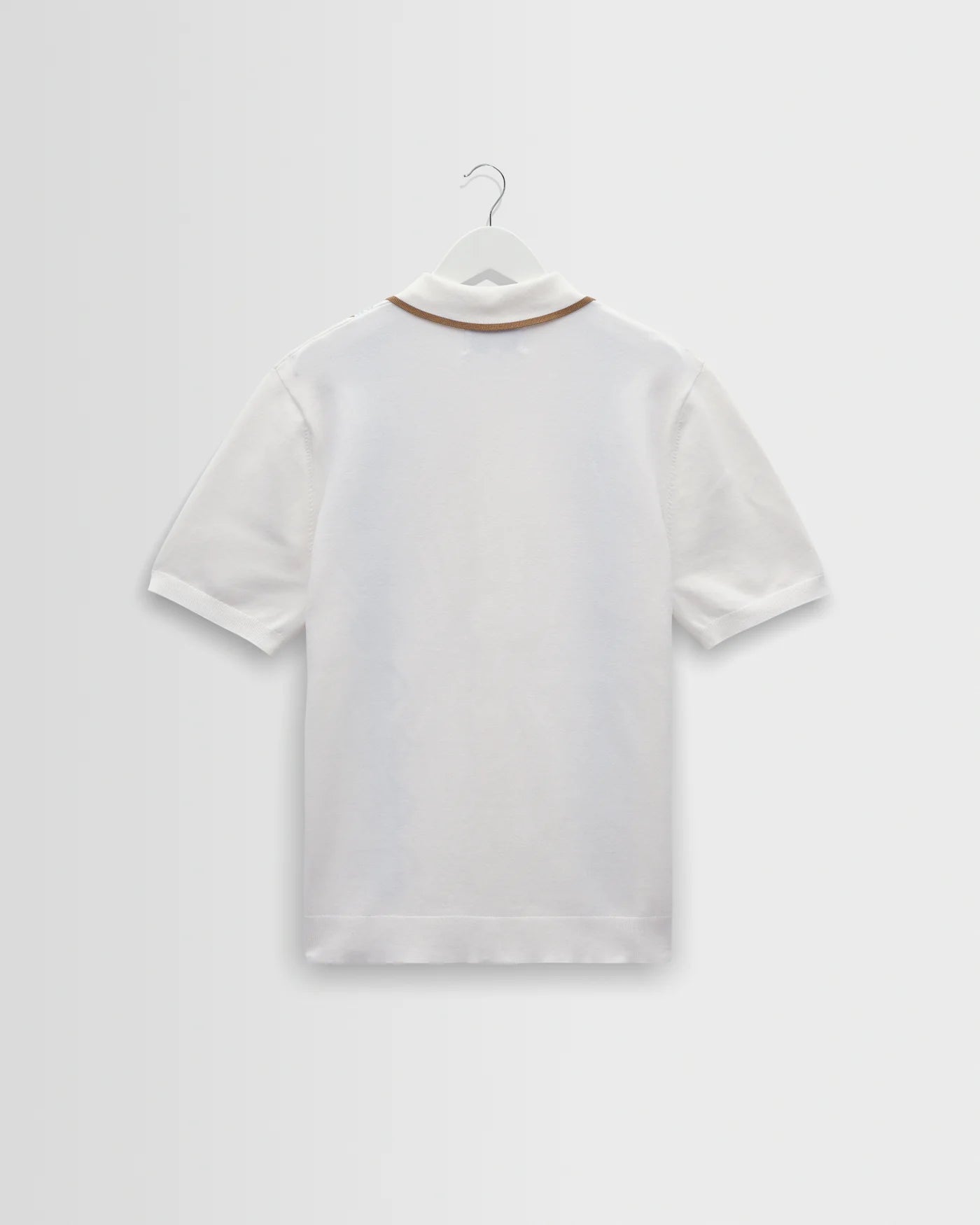 Wax London - Tellaro Retro Embroidered Shirt in Ecru and Blue