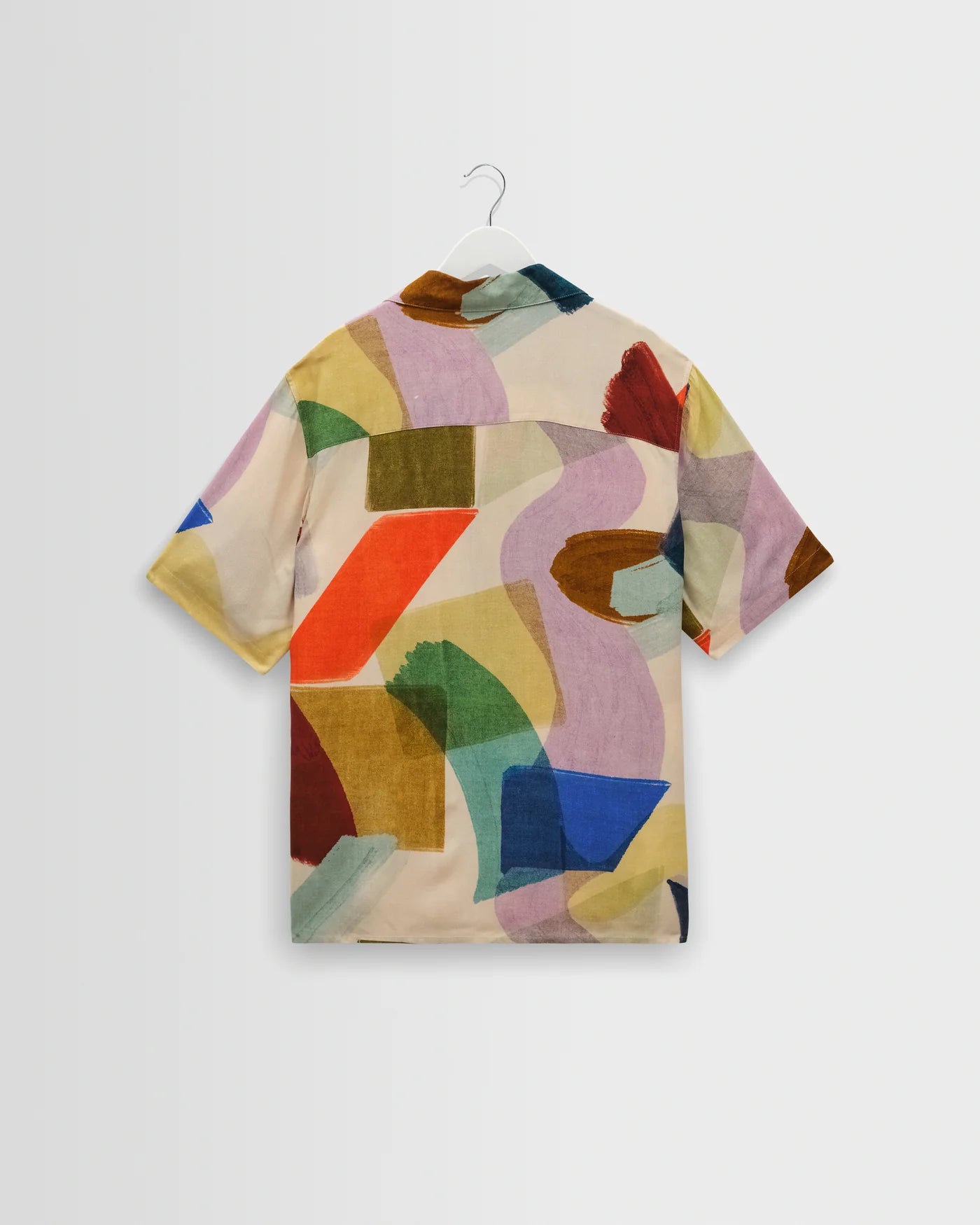 Wax London - Didcot Multicolour Painted Shapes Short-Sleeve Shirt