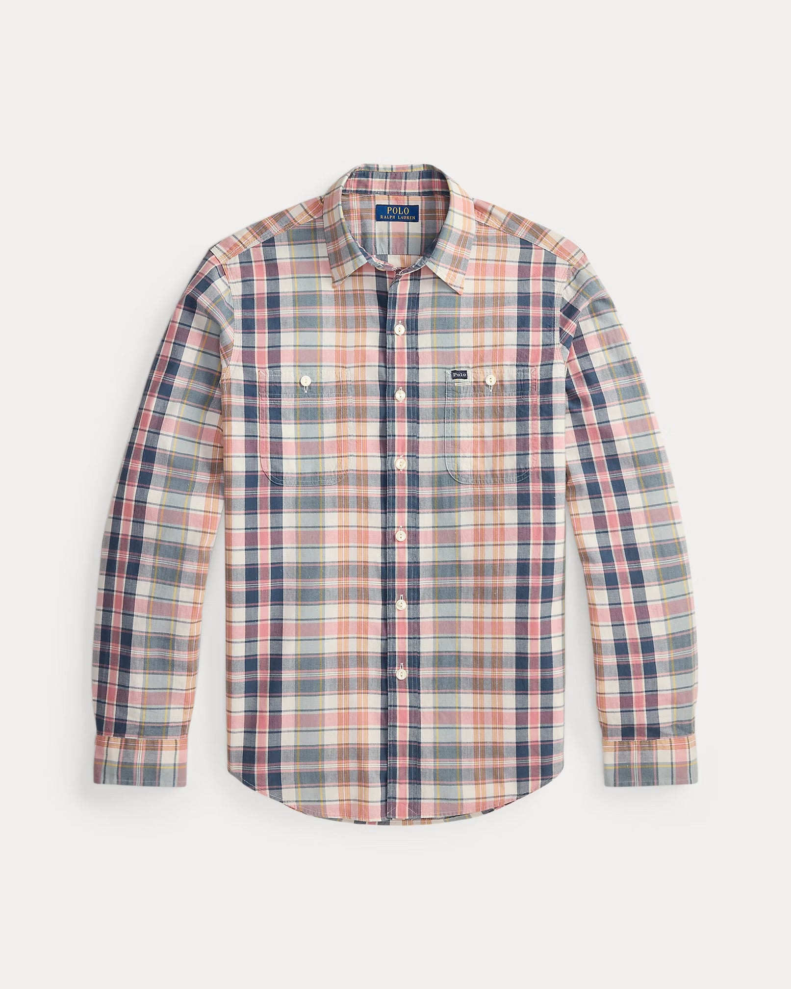 Polo Ralph Lauren - Classic Fit Madras Workshirt in Grey Navy Madras