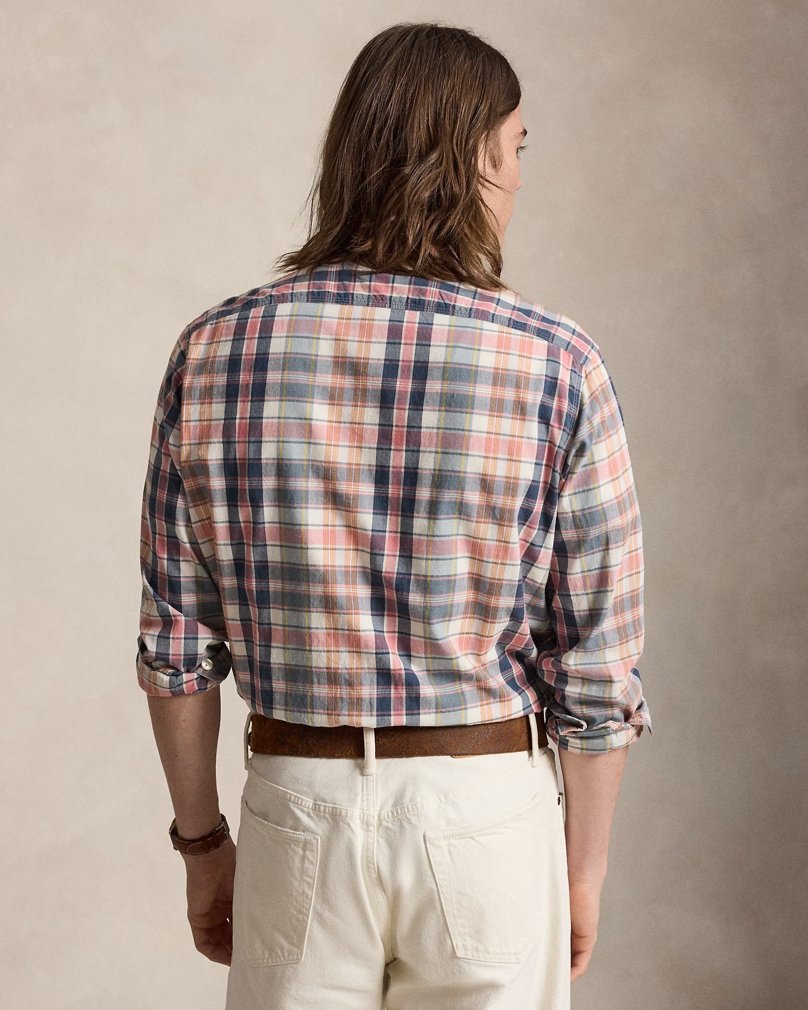 Polo Ralph Lauren - Classic Fit Madras Workshirt in Grey Navy Madras