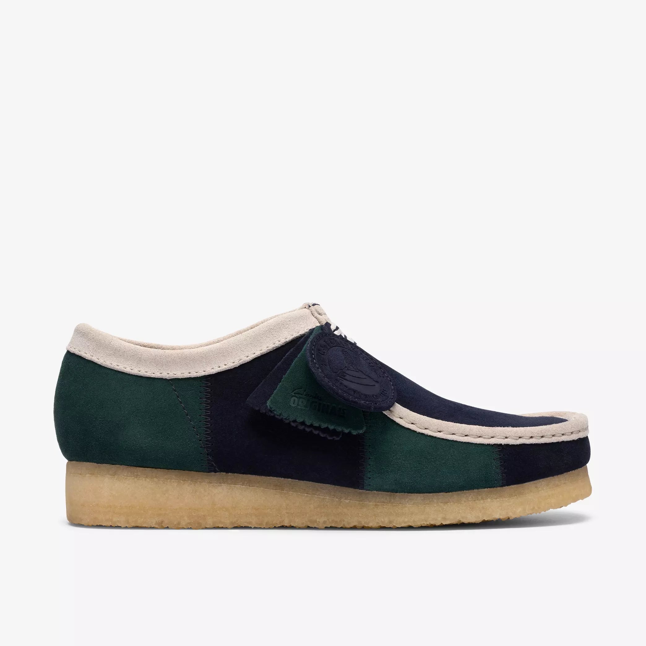 Clarks Originals - Wallabee in Blue/Green Stripe