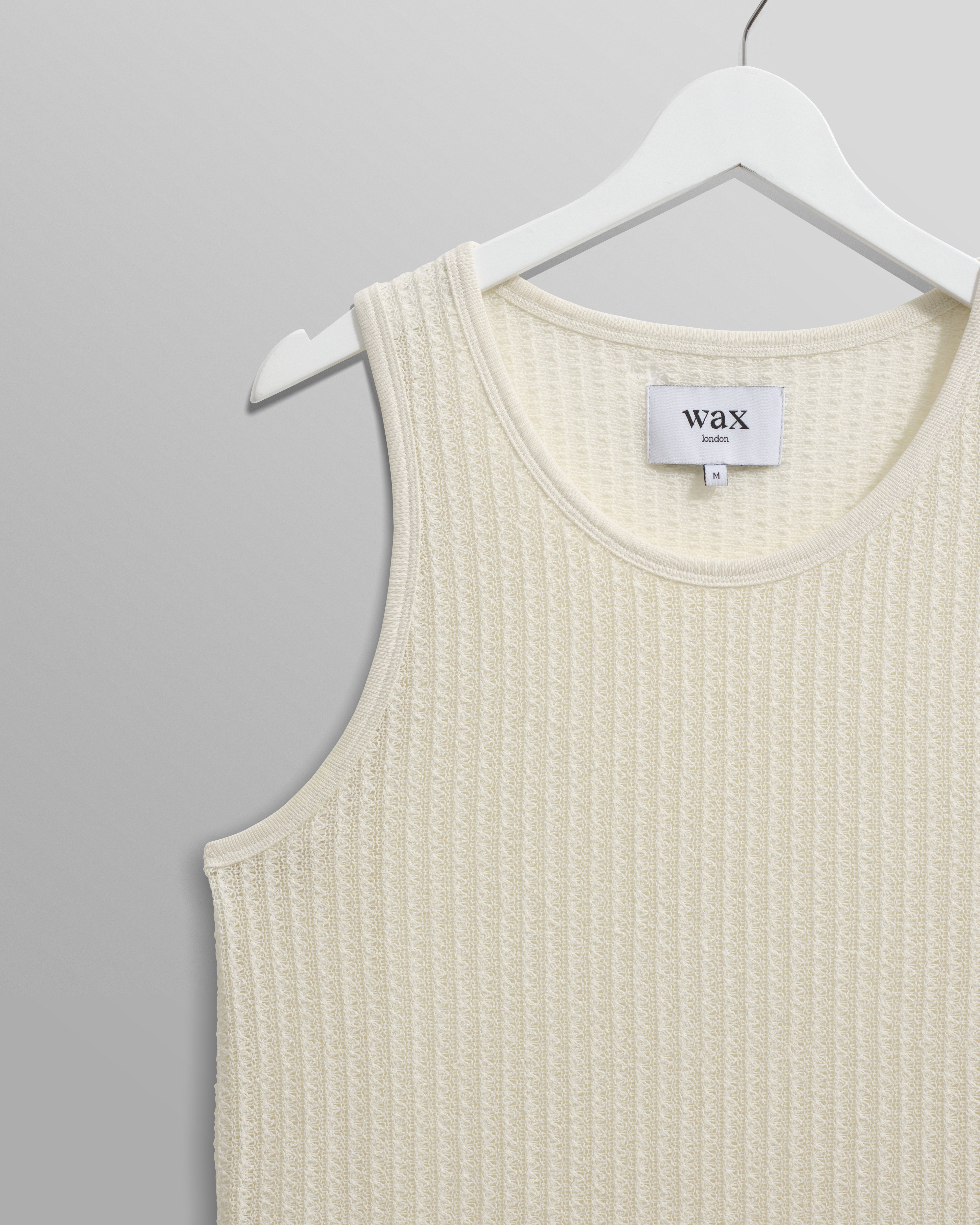 Wax London- Prim Vest in Ecru Jersey Lace