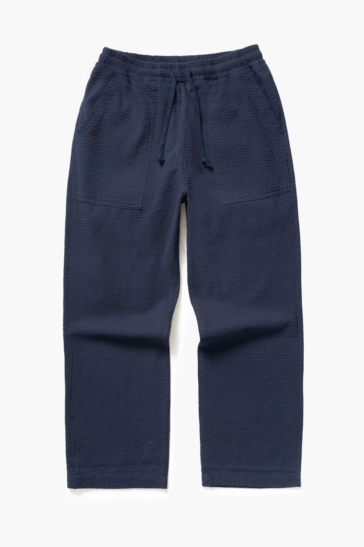 Service Works - Seersucker Chef Pants in Dark Navy