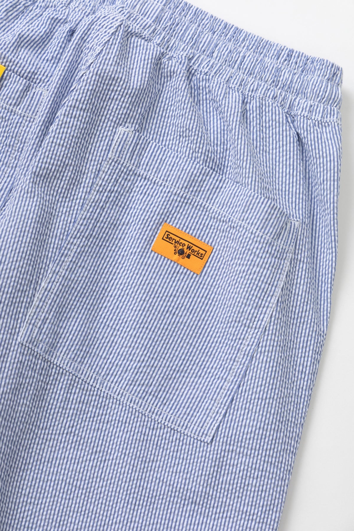 Service Works - Seersucker Server Suit in Navy Stripe