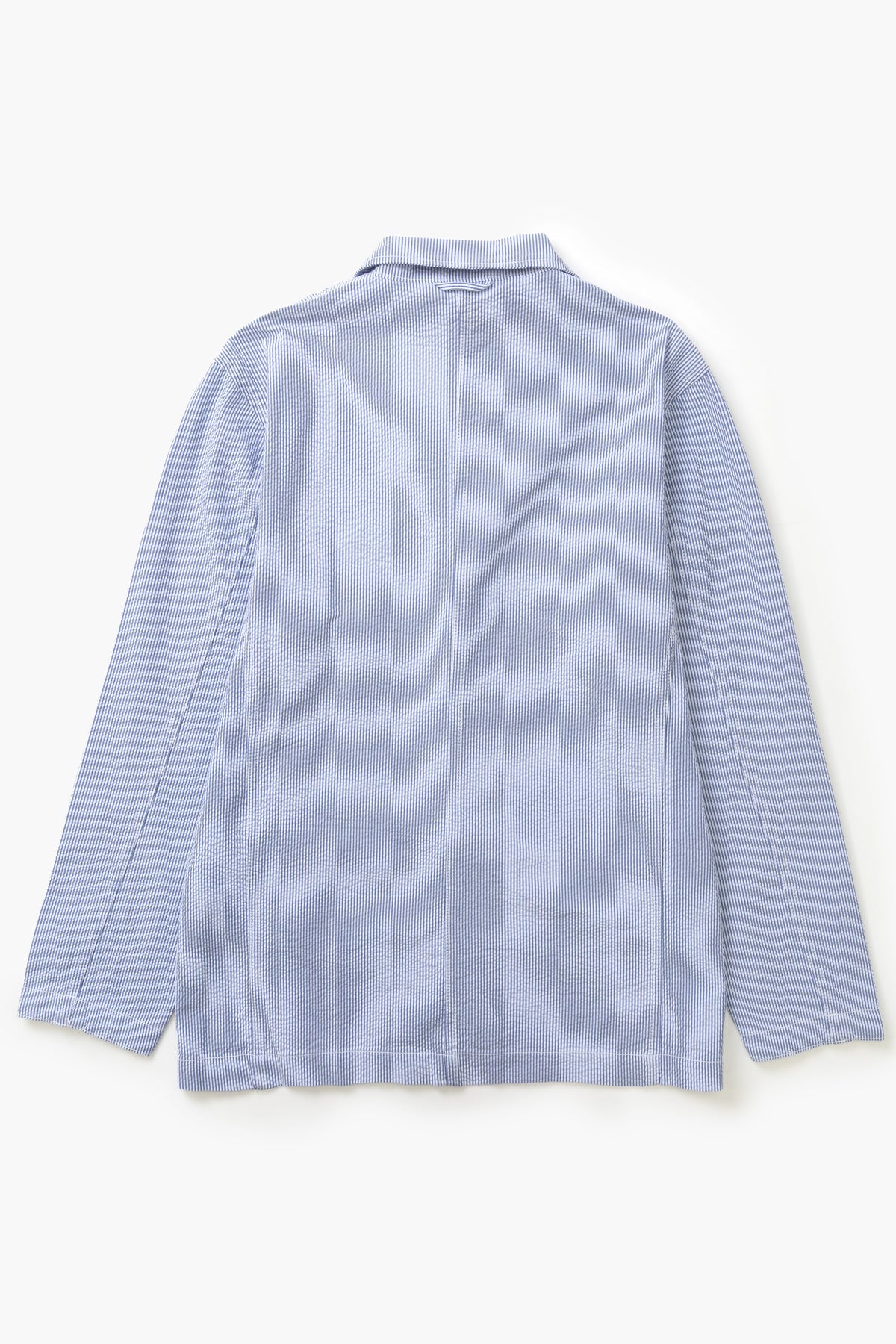 Service Works - Seersucker Server Suit Jacket in Navy Stripe