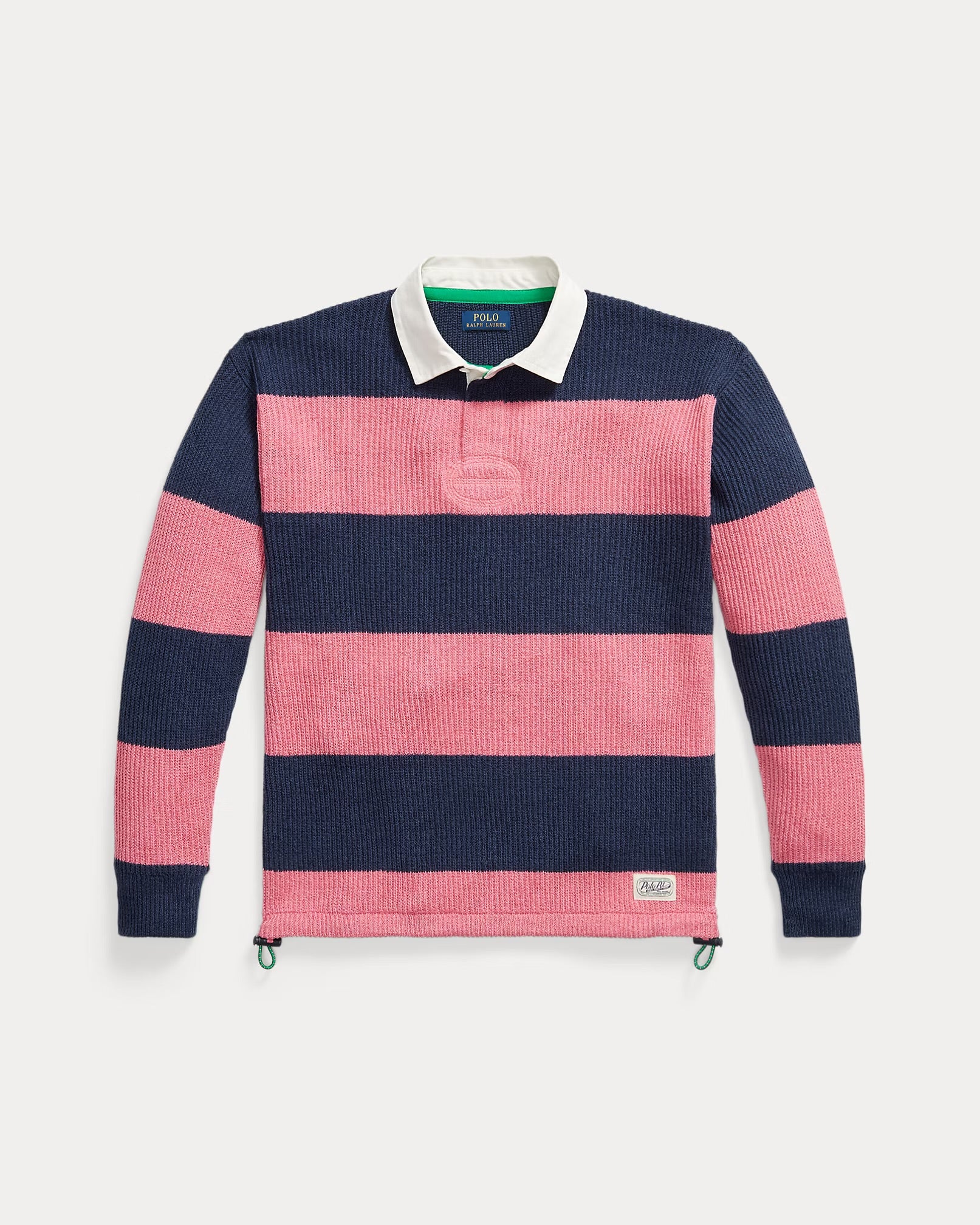 Polo Ralph Lauren - Striped Linen-Cotton Rugby Sweater