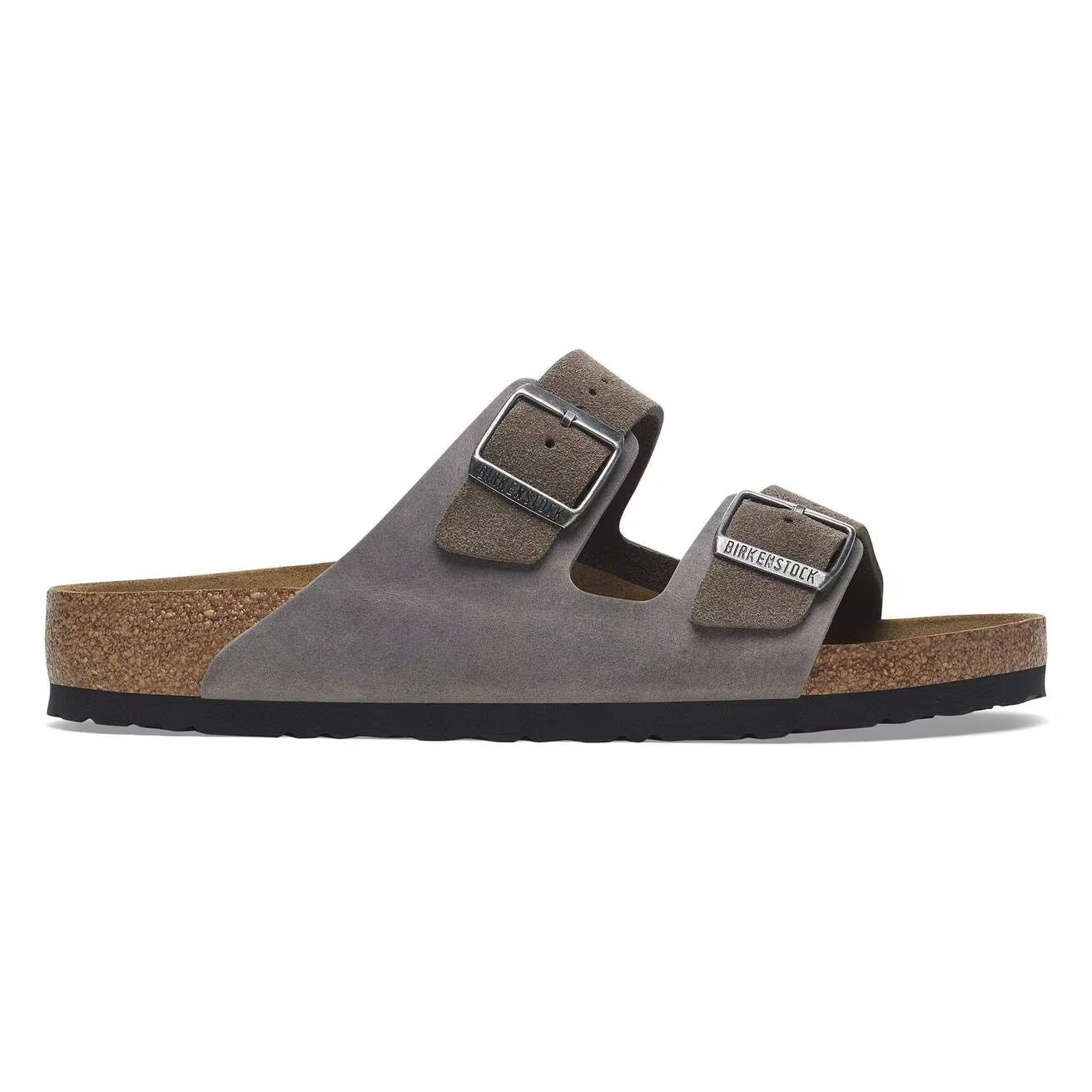 Birkenstock - Arizona Mixed Leather in Concrete Grey