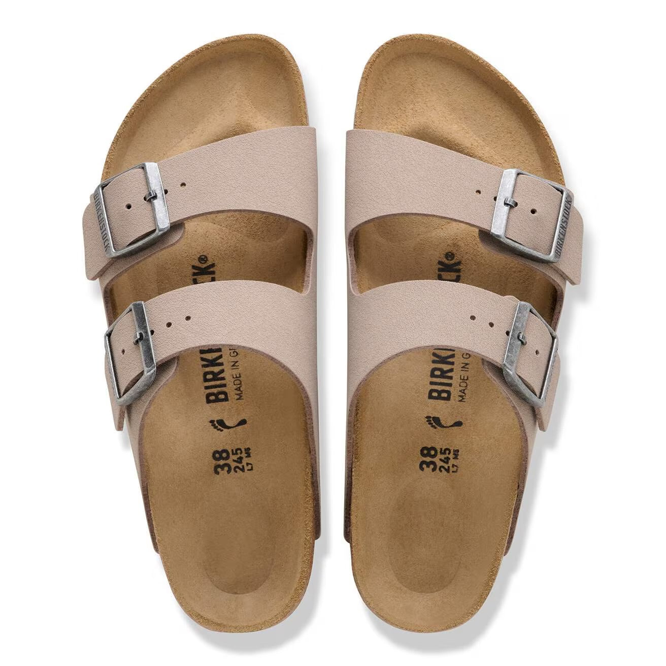Birkenstock - Arizona in Grey Taupe Birkibuc