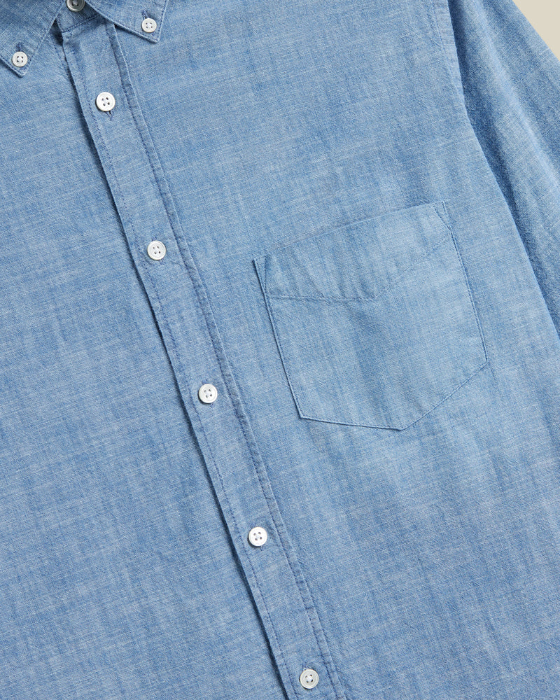 Portuguese Flannel - Chambray Long-Sleeve Button-Down