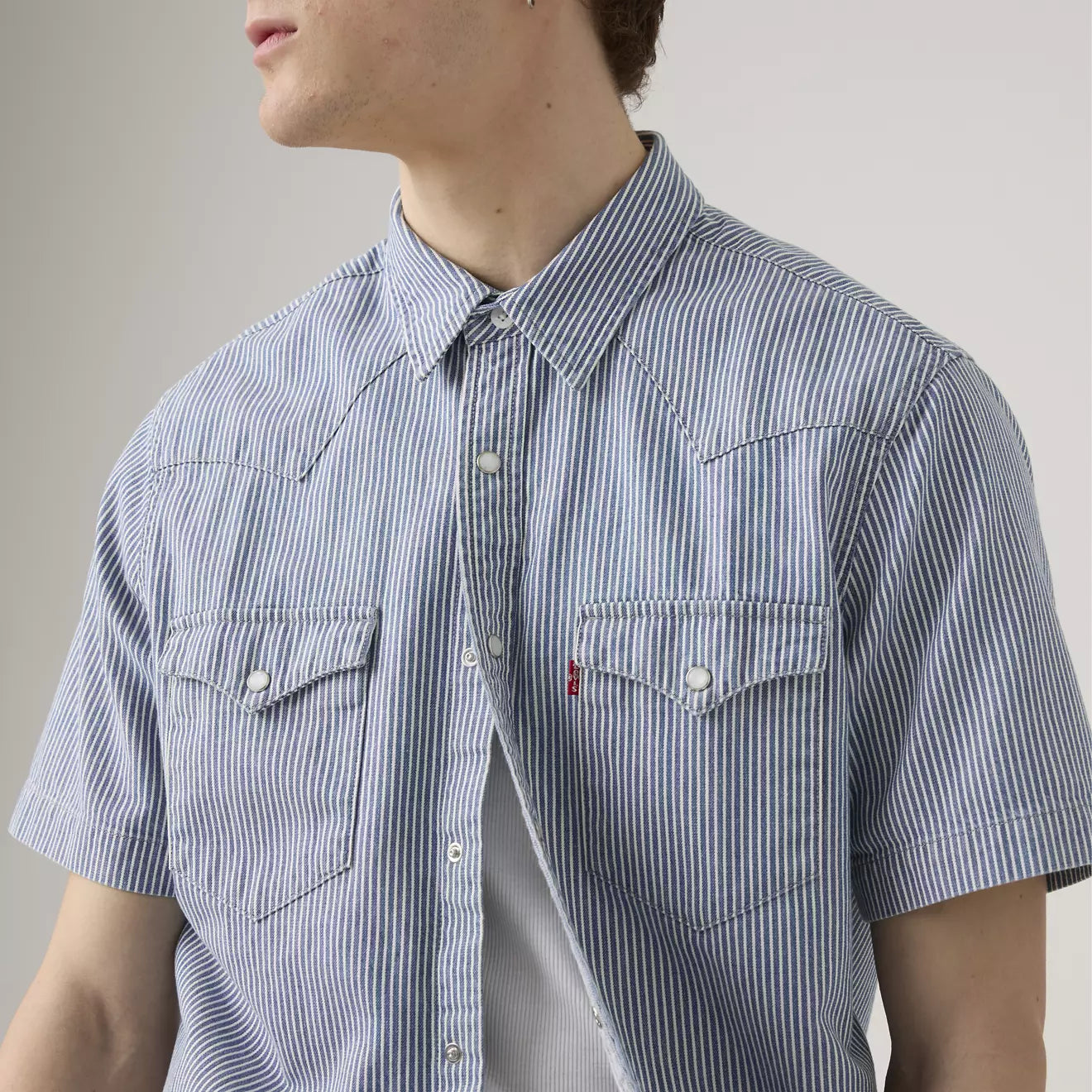 Levi's - Classic Western Short Sleeve in Picadilly Stripes