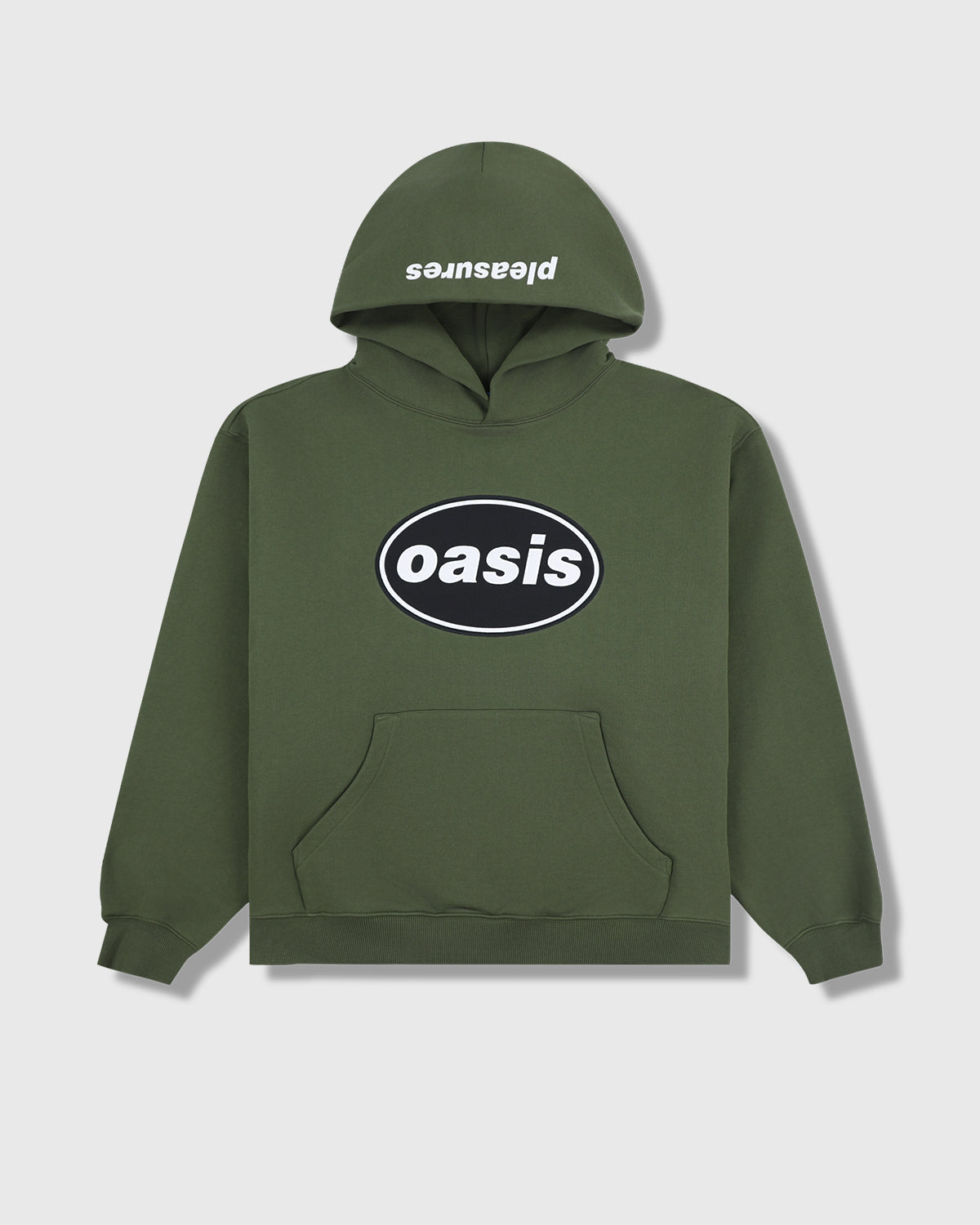 Pleasures x Oasis - Knebworth Hoodie in Olive