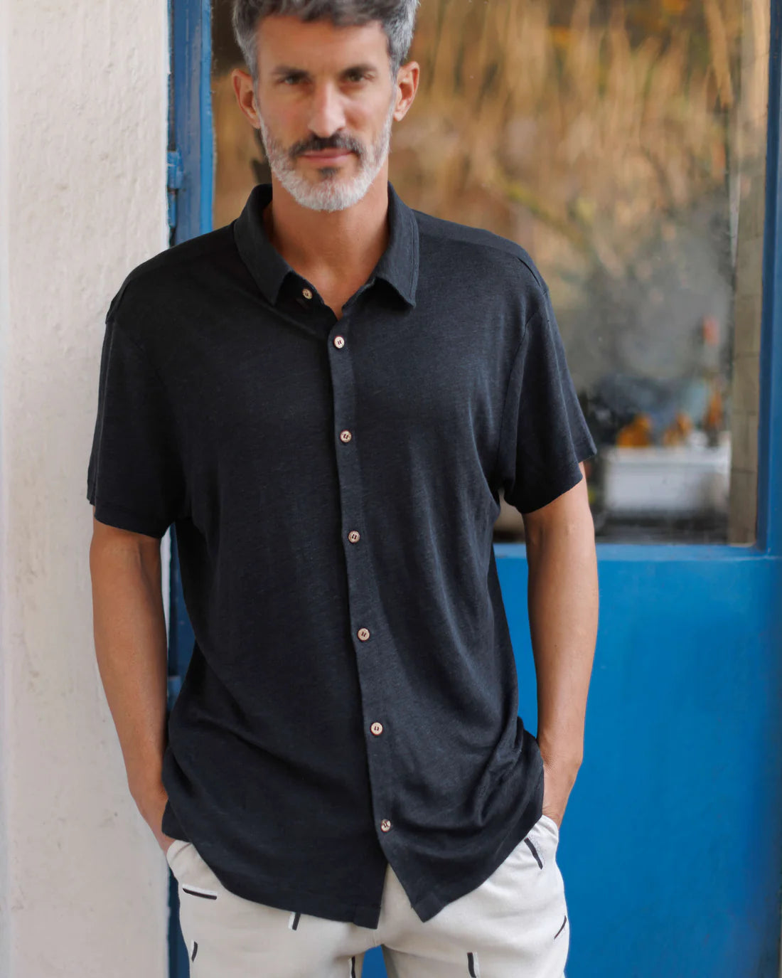 Alex Crane - Knit Ola Shirt in Night