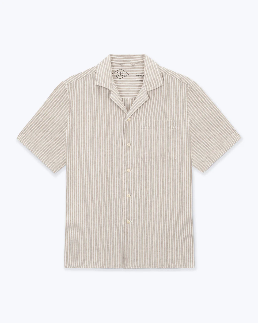 Alex Crane - Camp Shirt in Salt Lines