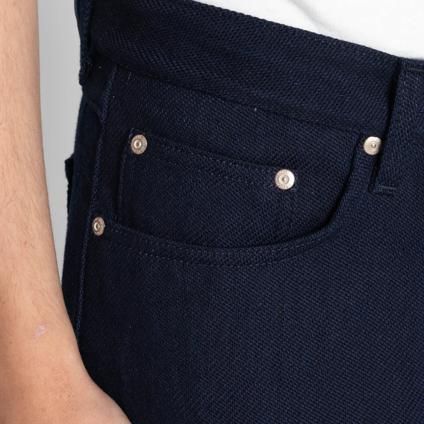 Naked & Famous Denim - True Guy in Maekake Dobby Indigo