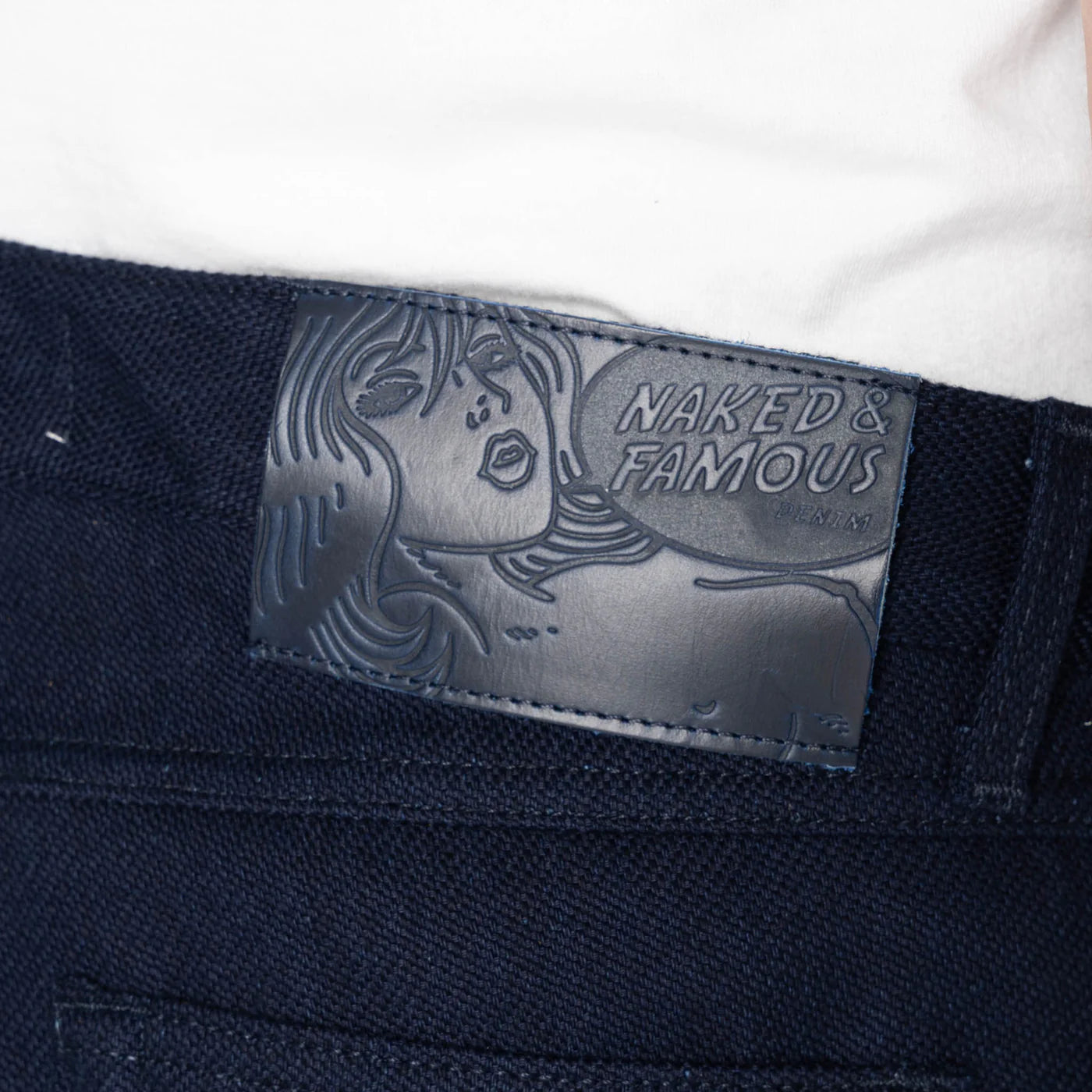 Naked & Famous Denim - True Guy in Maekake Dobby Indigo