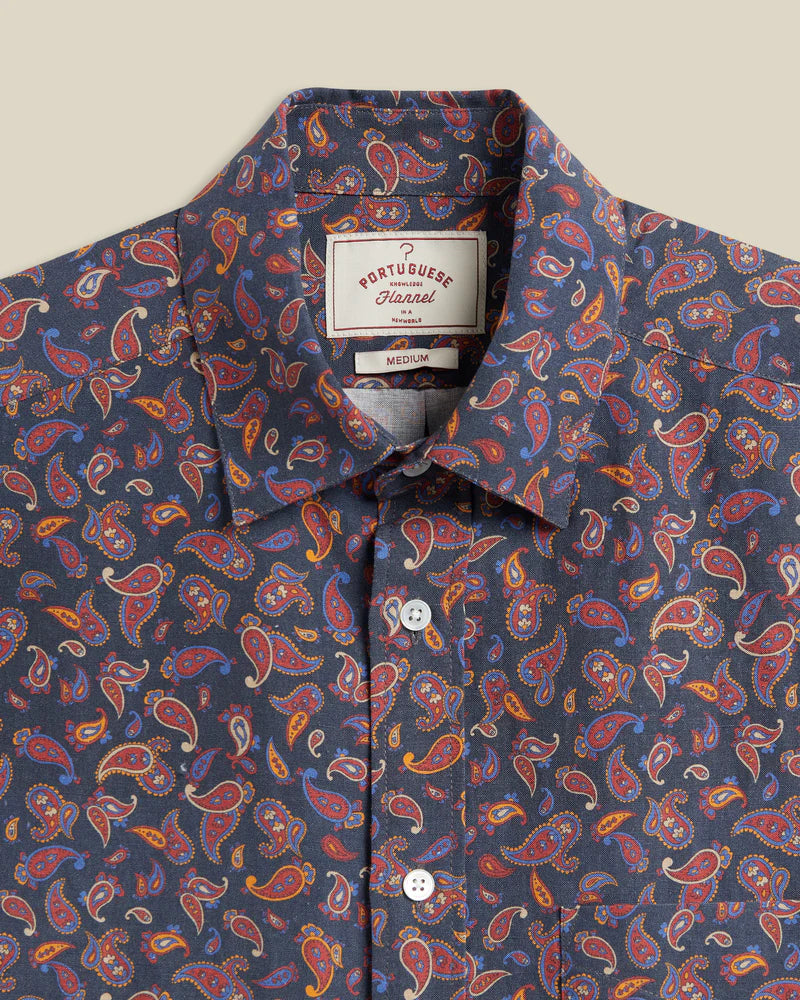 Portuguese Flannel - Paisley in Silk/Linen