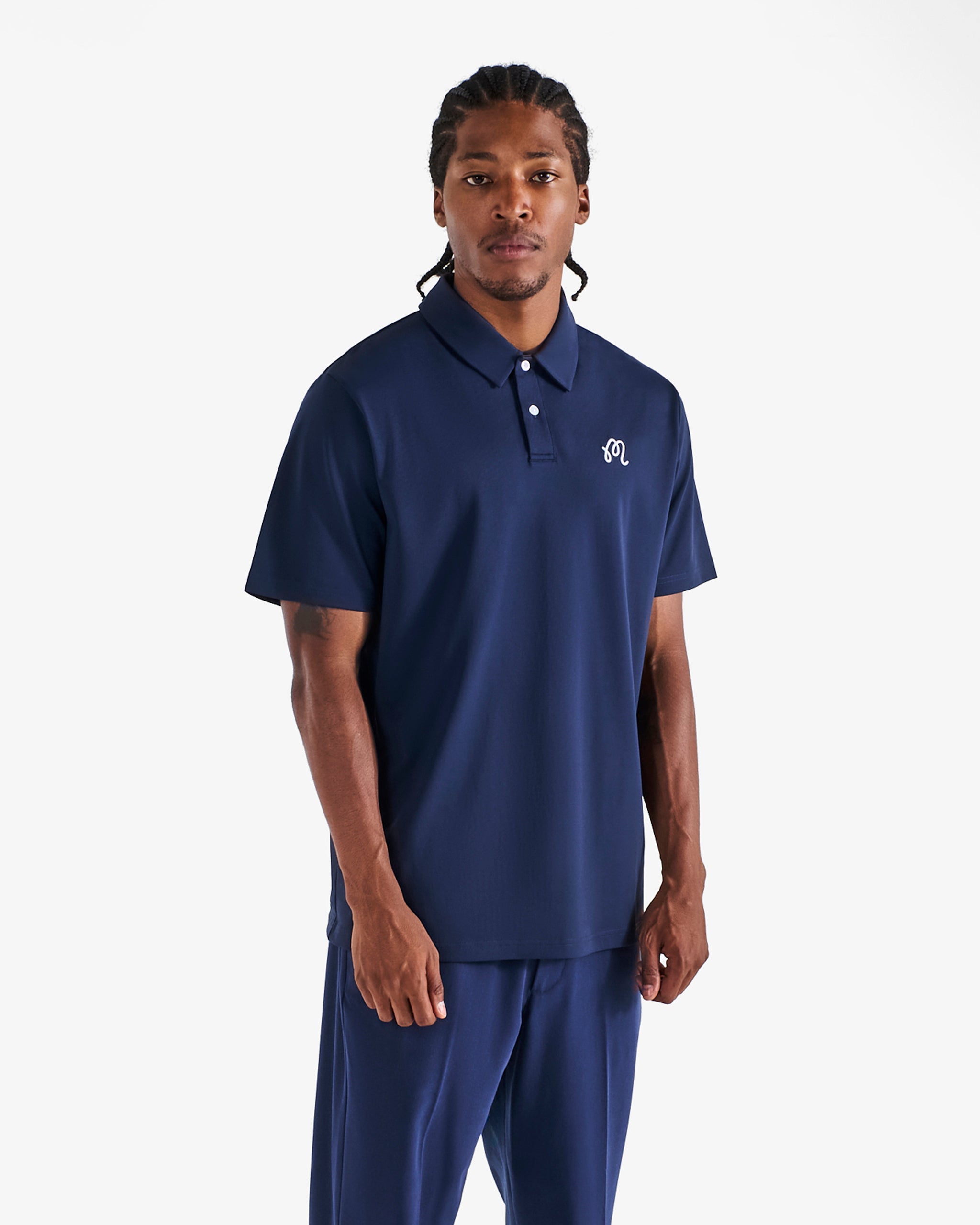Malbon - Fairway Polo in Navy