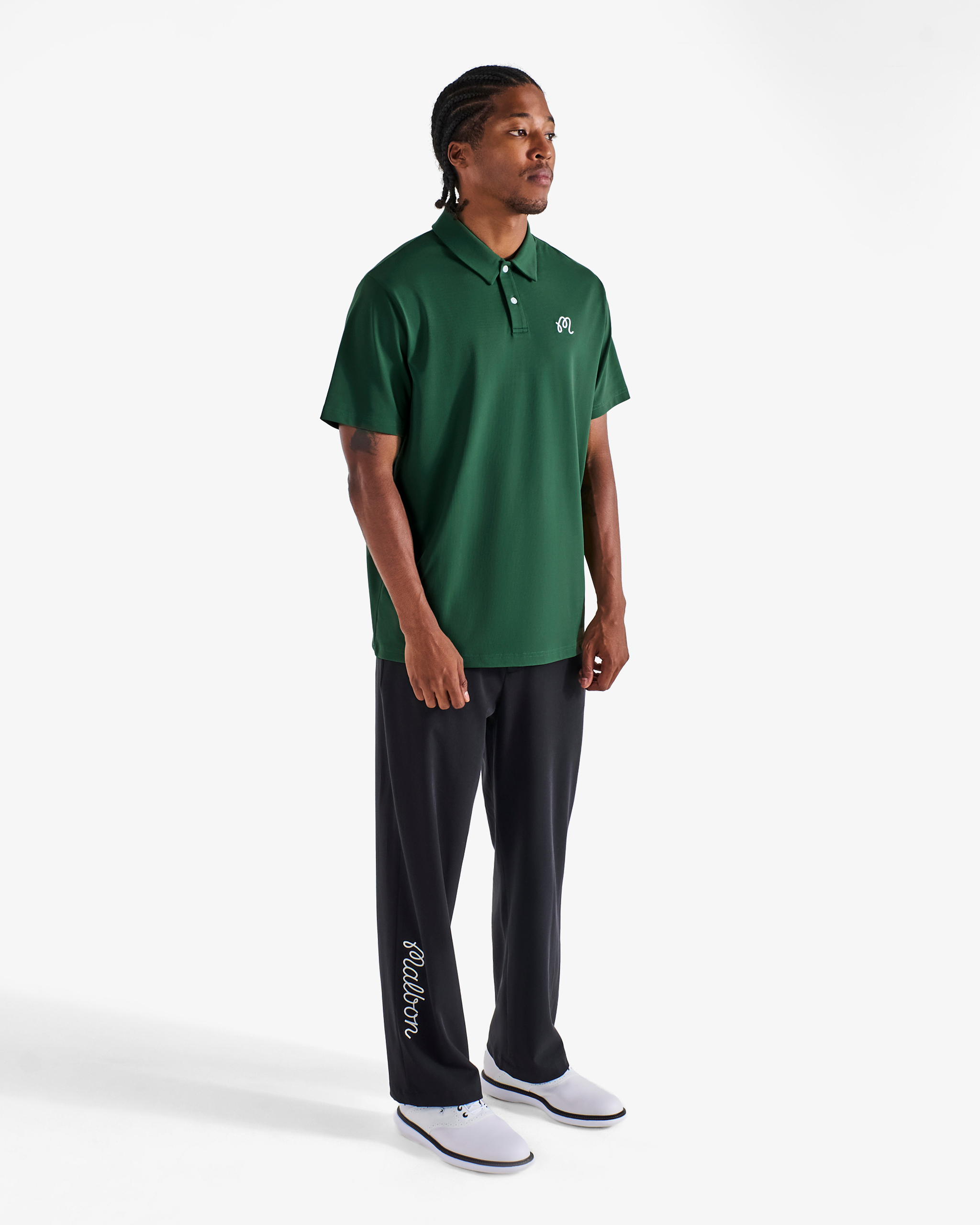 Malbon - Fairway Polo in Forest
