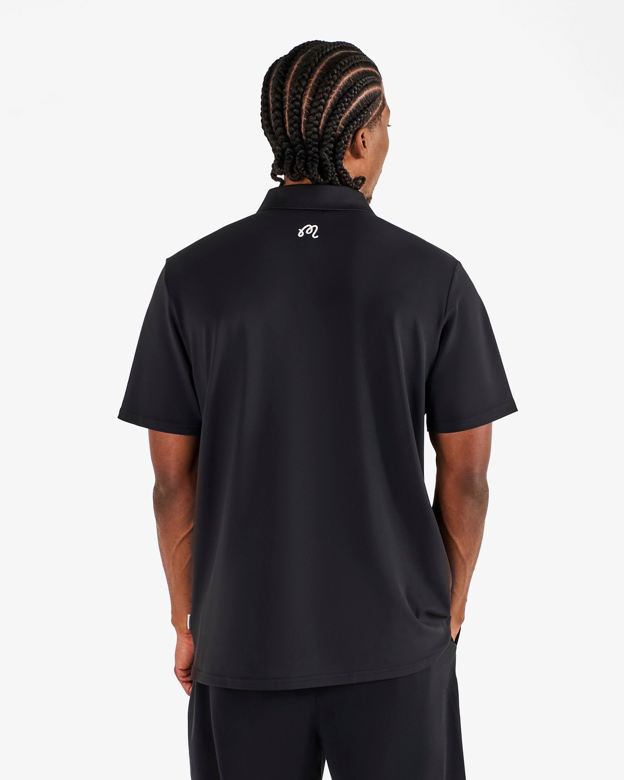 Malbon - Block Placket Polo in Black