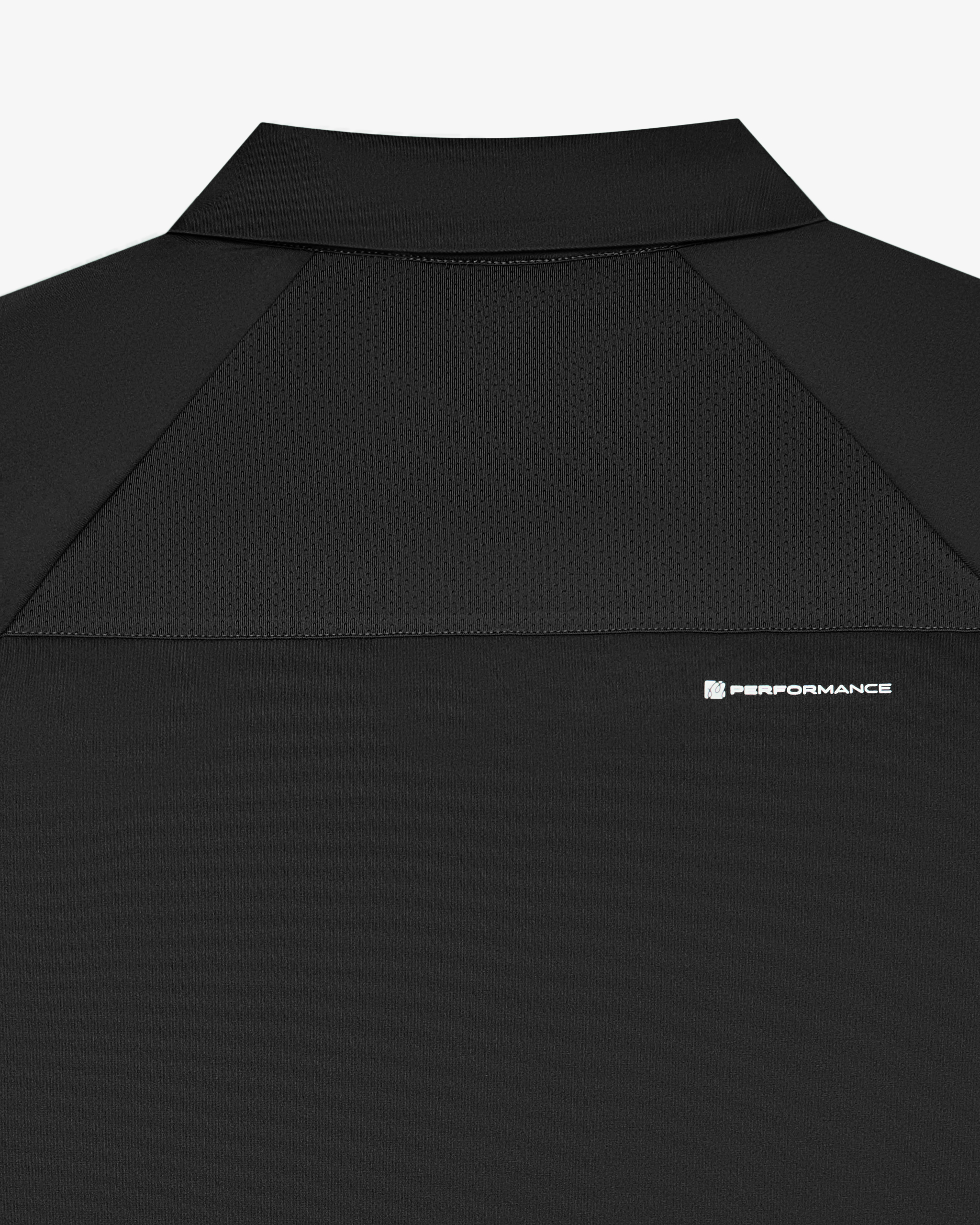 Malbon - Performance Zip Raglan Polo in Black
