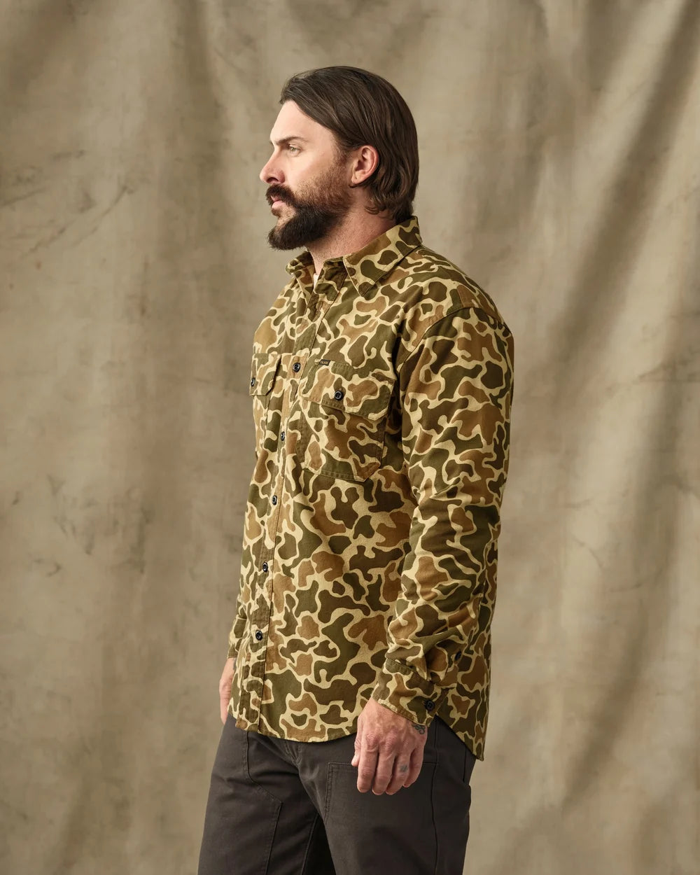 Filson - Field Flannel Shirt in Buckskin Camo