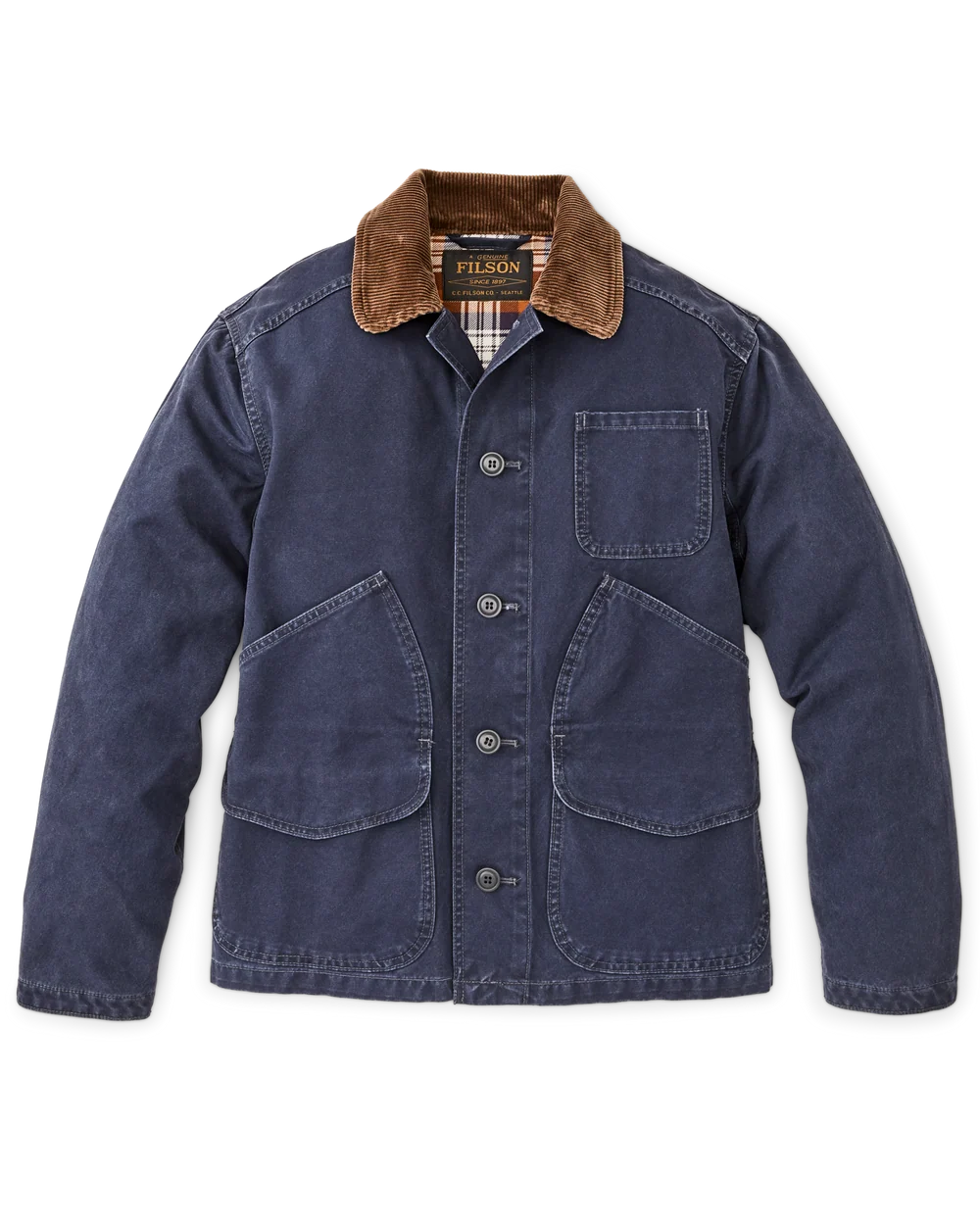 Filson - Canvas Outfitter Jacket in Blue Mussel