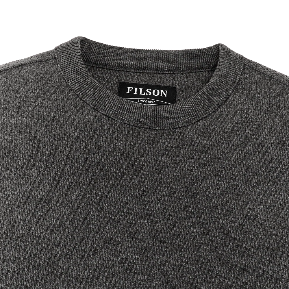 Filson - Waffle Knit Thermal Crewneck in Charcoal