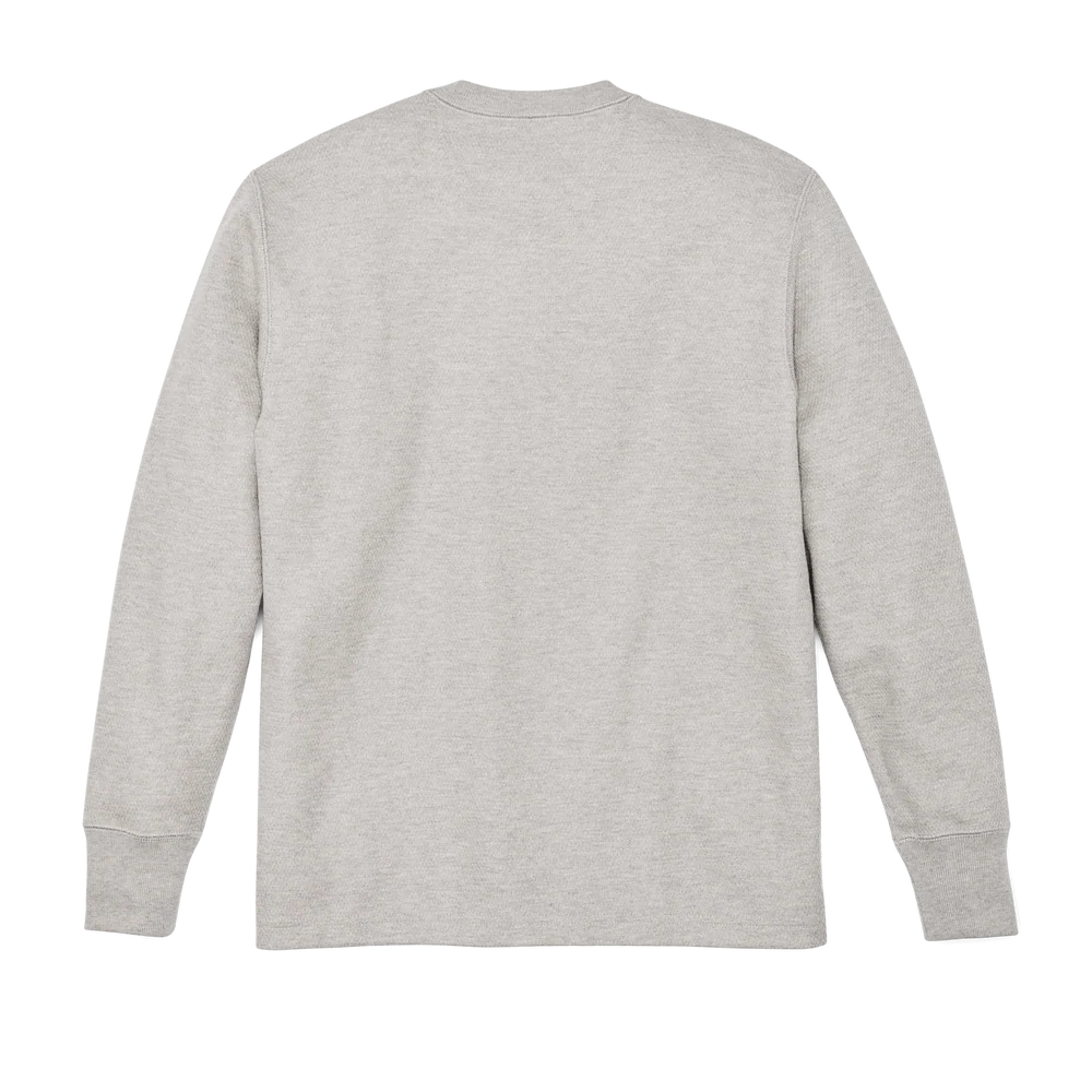 Filson - Waffle Knit Henley in Heather Grey