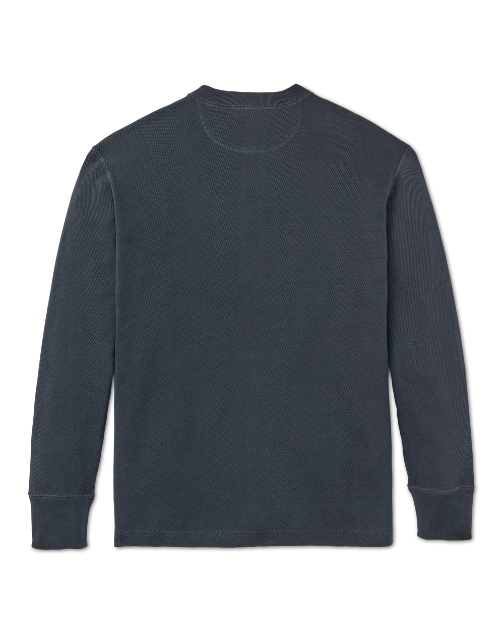 Filson - Waffle Knit Henley in Blue Mussel