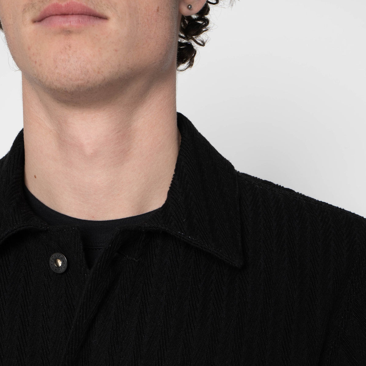 Naked & Famous Denim - Chore Coat in Black Sugiaya