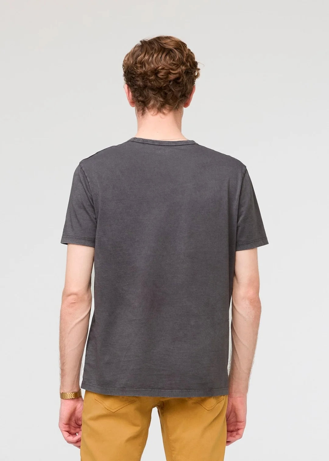 Duer - PurePima Pocket Tee in Washed Grey
