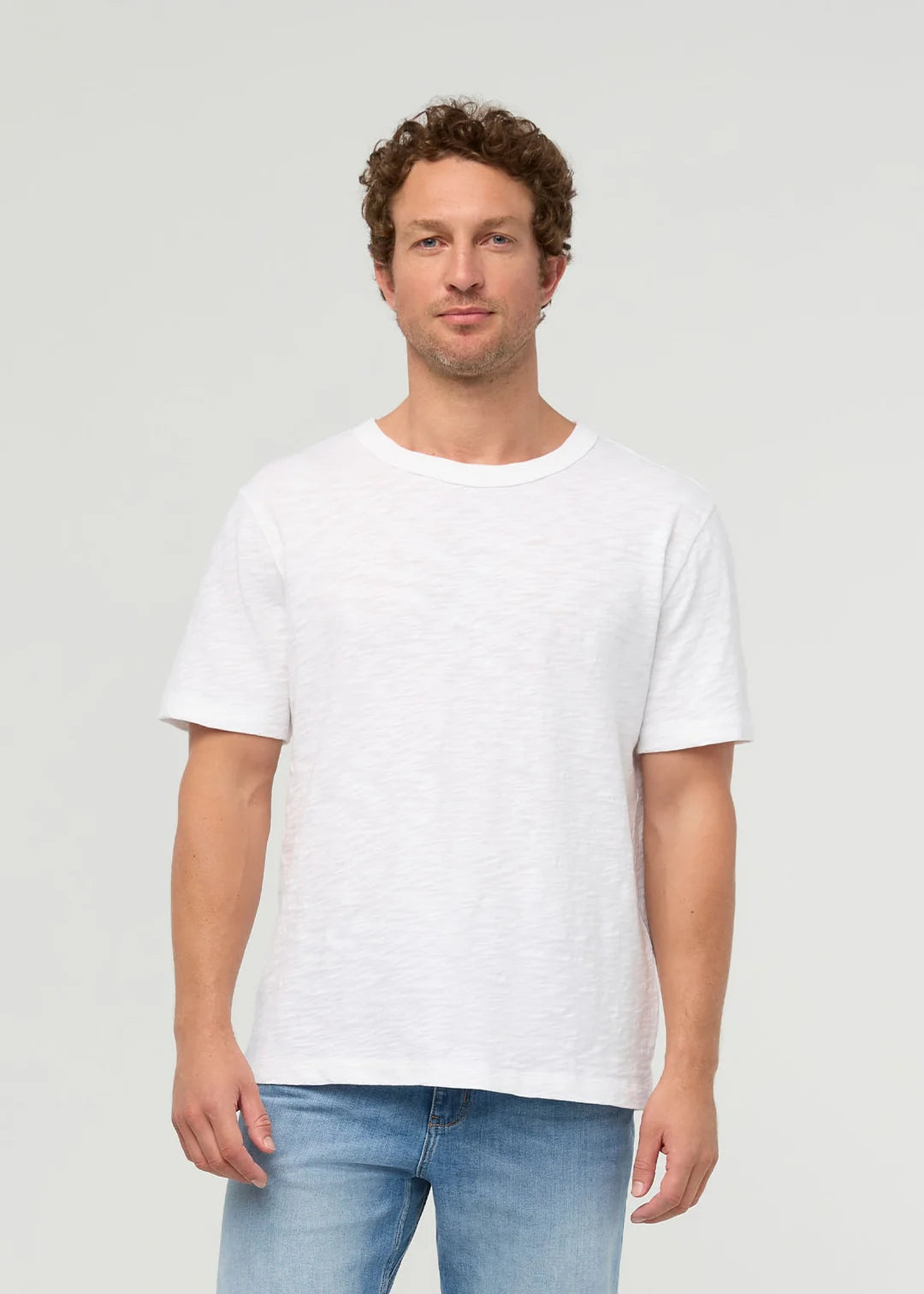 Duer - Midweight Slub Jersey Tee in White
