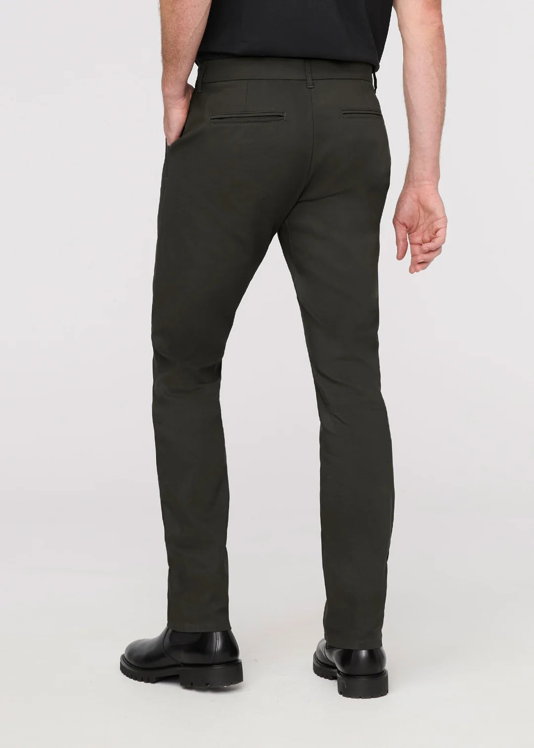 Duer - NuStretch Slim Straight Trouser in Evergreen