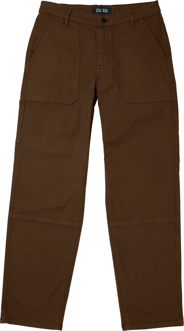 Duer - Stretch Canvas Utility Pant in Cocoa Garment Dye